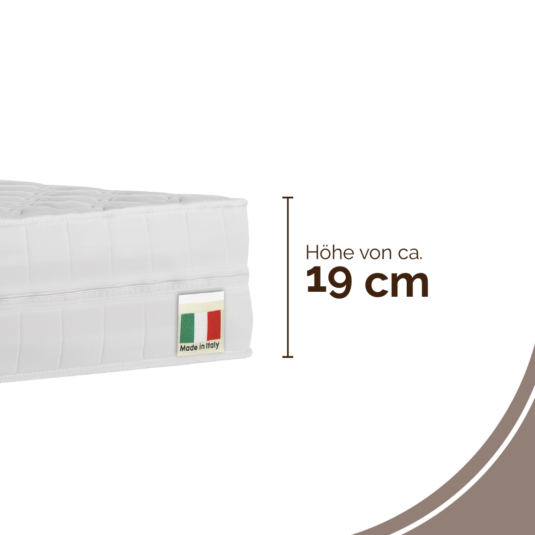 DI QUATTRO Komfortschaummatratze »Airy Form 19« 19 cm hoch Raumgewicht: 28 kg/m³ 1 Stk. tlg. Matratze mit atmungsaktivem Kern, 90x200 cm und weitere Größen