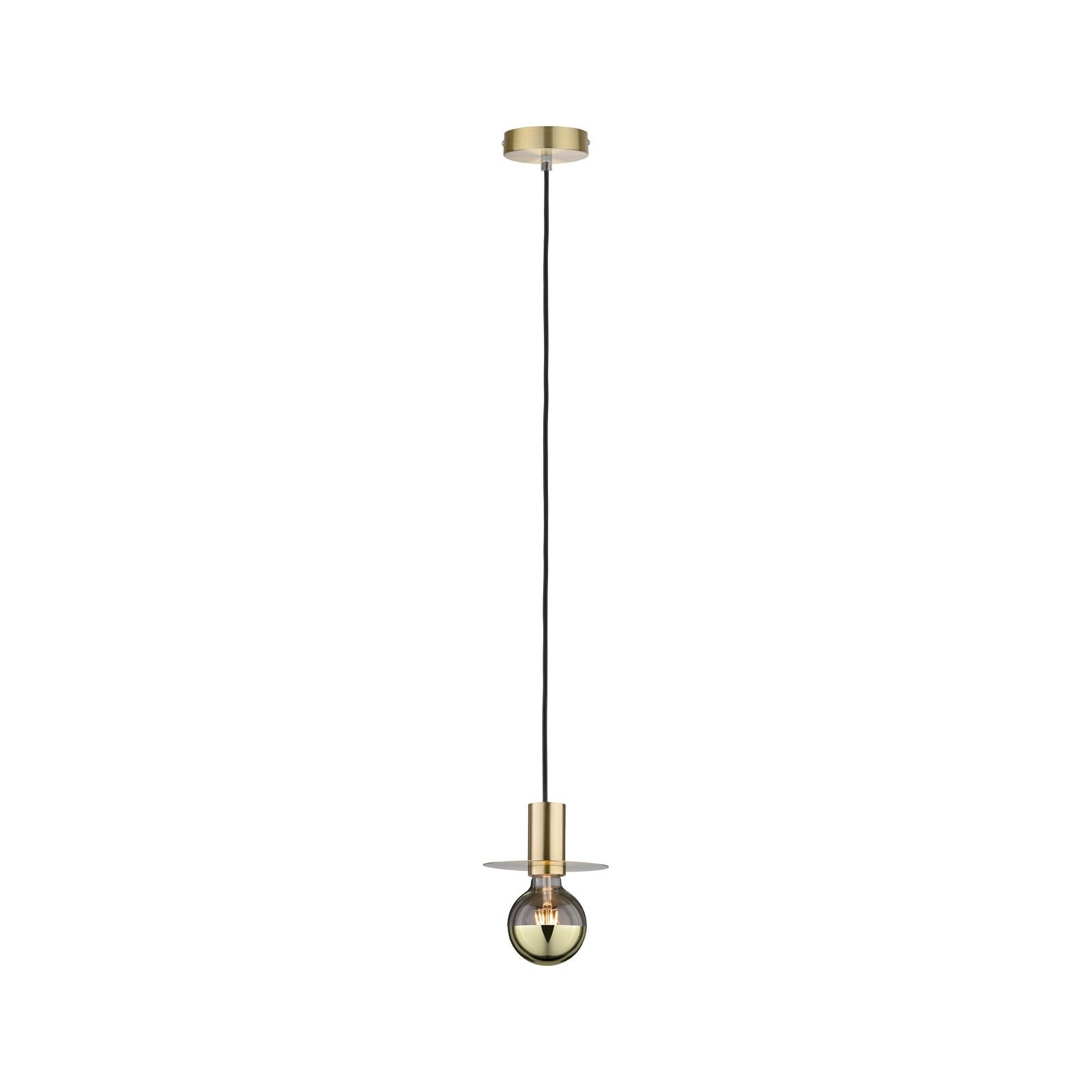 Paulmann Pendelleuchte »Neordic Stian max. 1x60W Messing gebürstet 230V Metall«, 1 flammig, Leuchtmittel E27 | ohne Leuchtmittel, E27