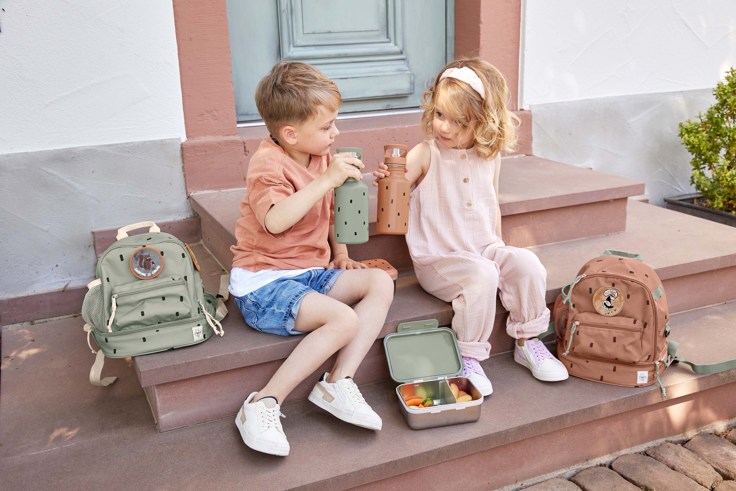 LÄSSIG Kinderrucksack »Happy Prints, Mini bequem bestellen Caramel« Backpack