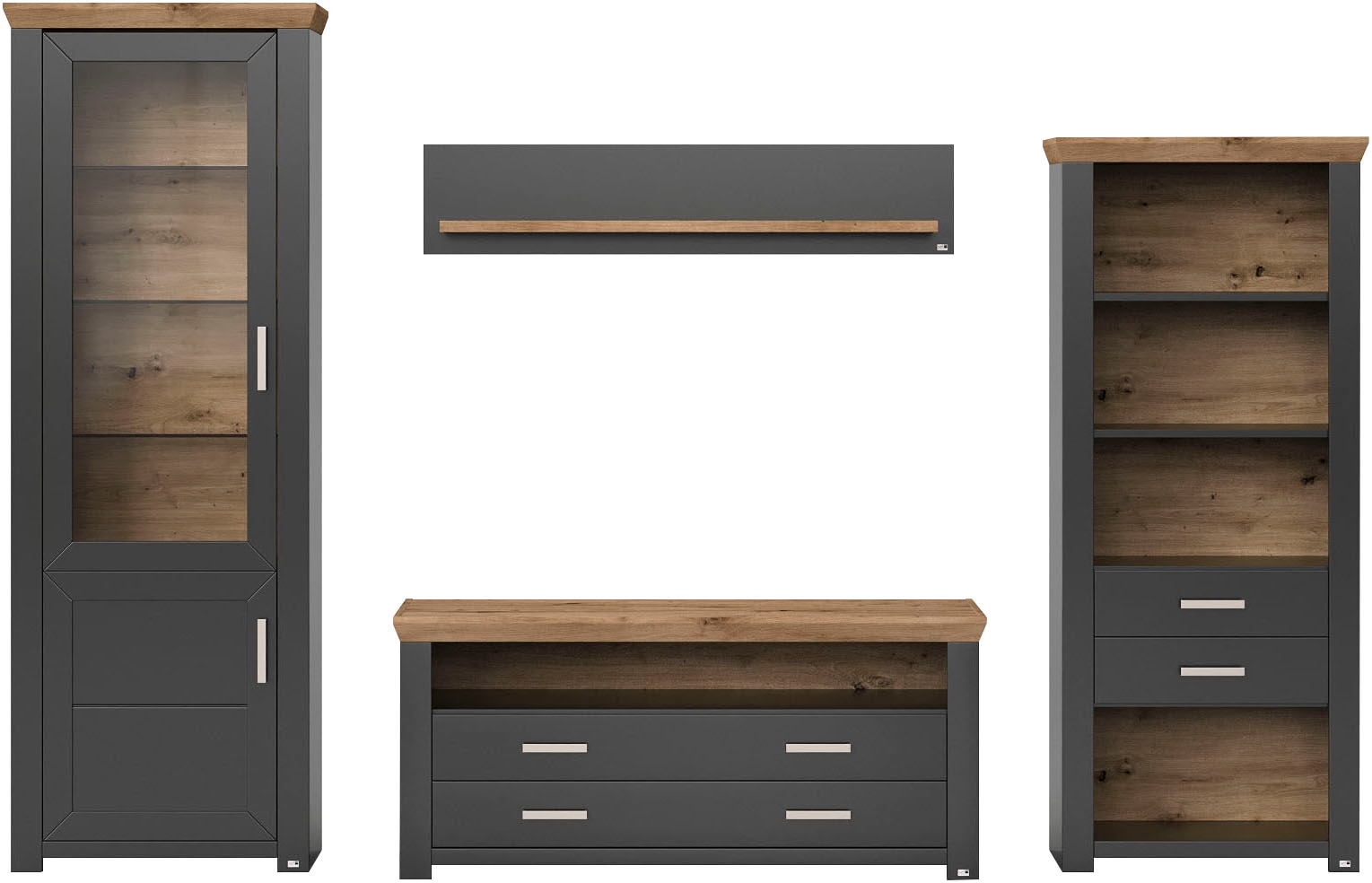 set one by Musterring Wohnwand »York« 4 Stk. tlg.