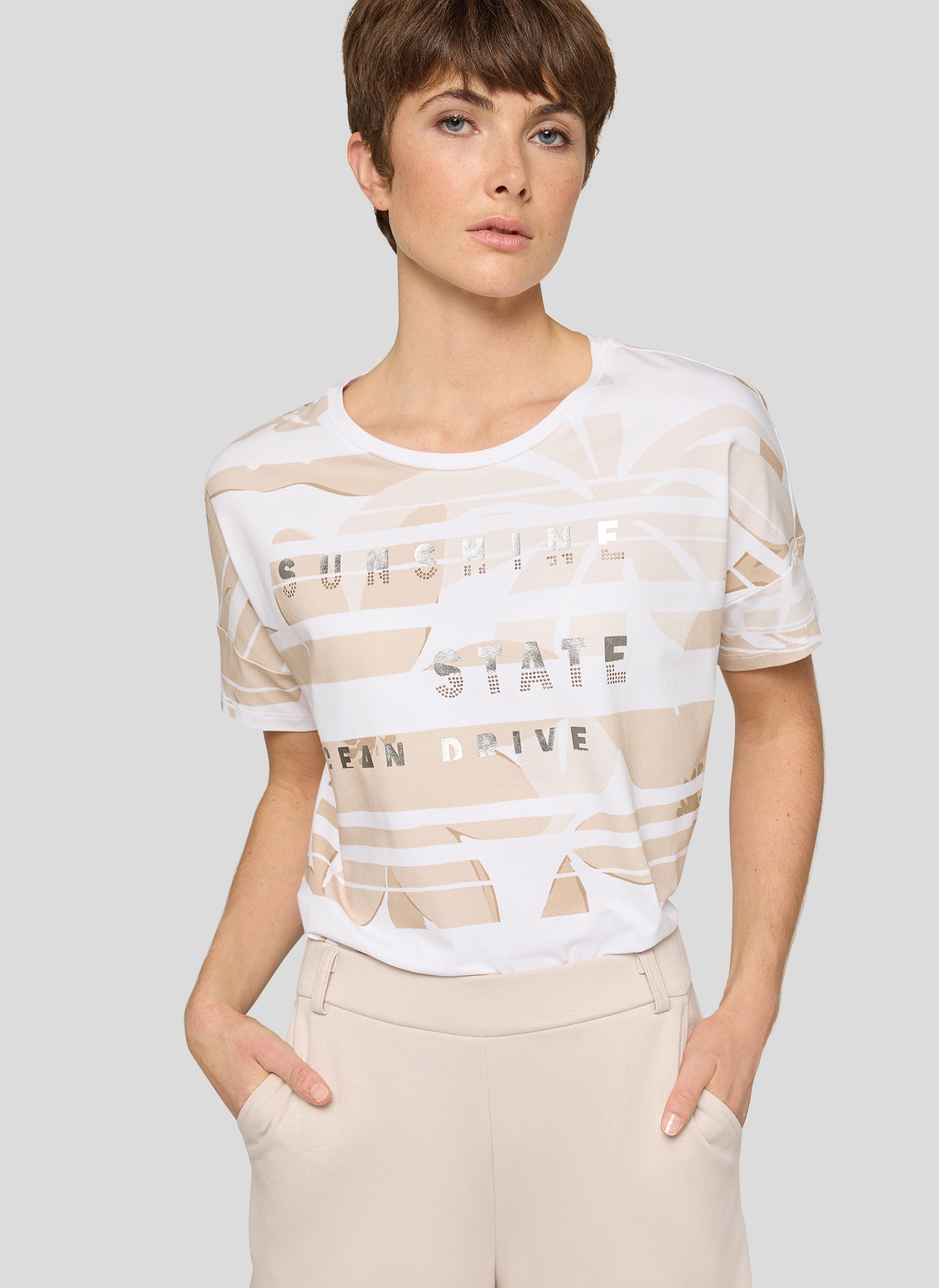 Rabe T-Shirt mit All-Over Print