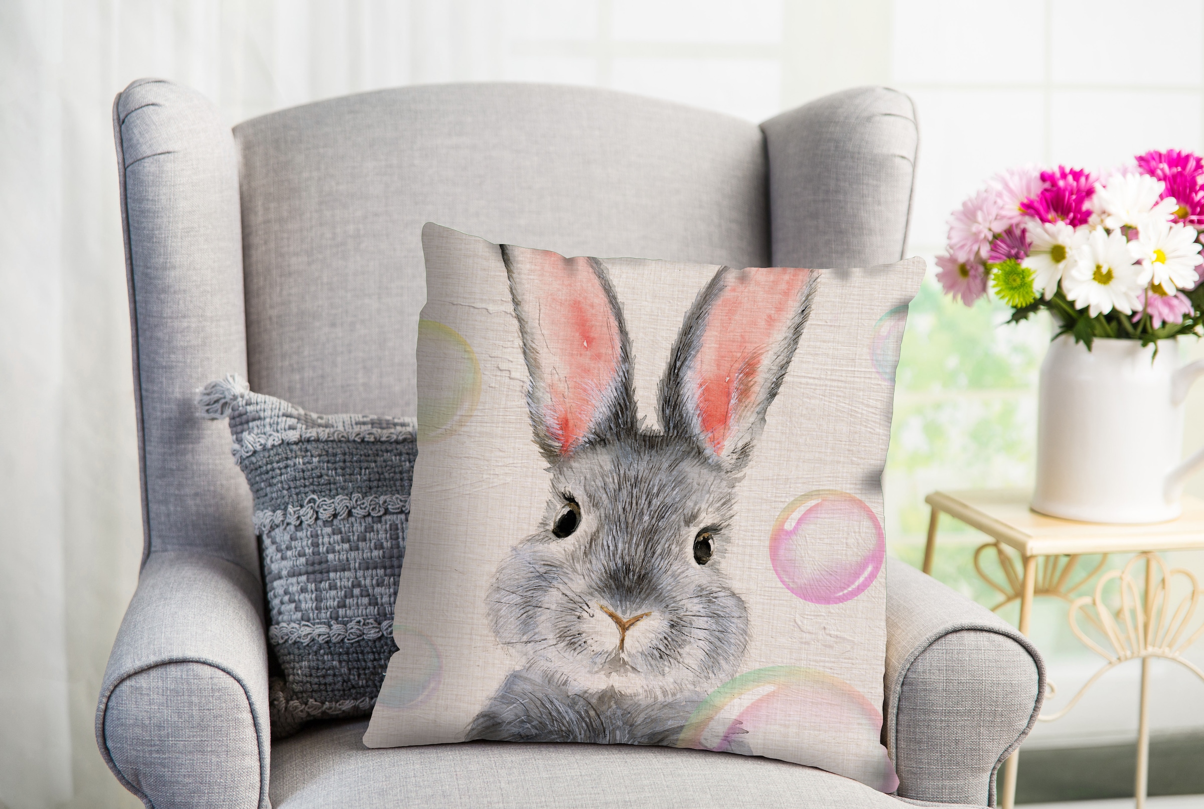 queence Dekokissen »Bambino«, süßer Hase