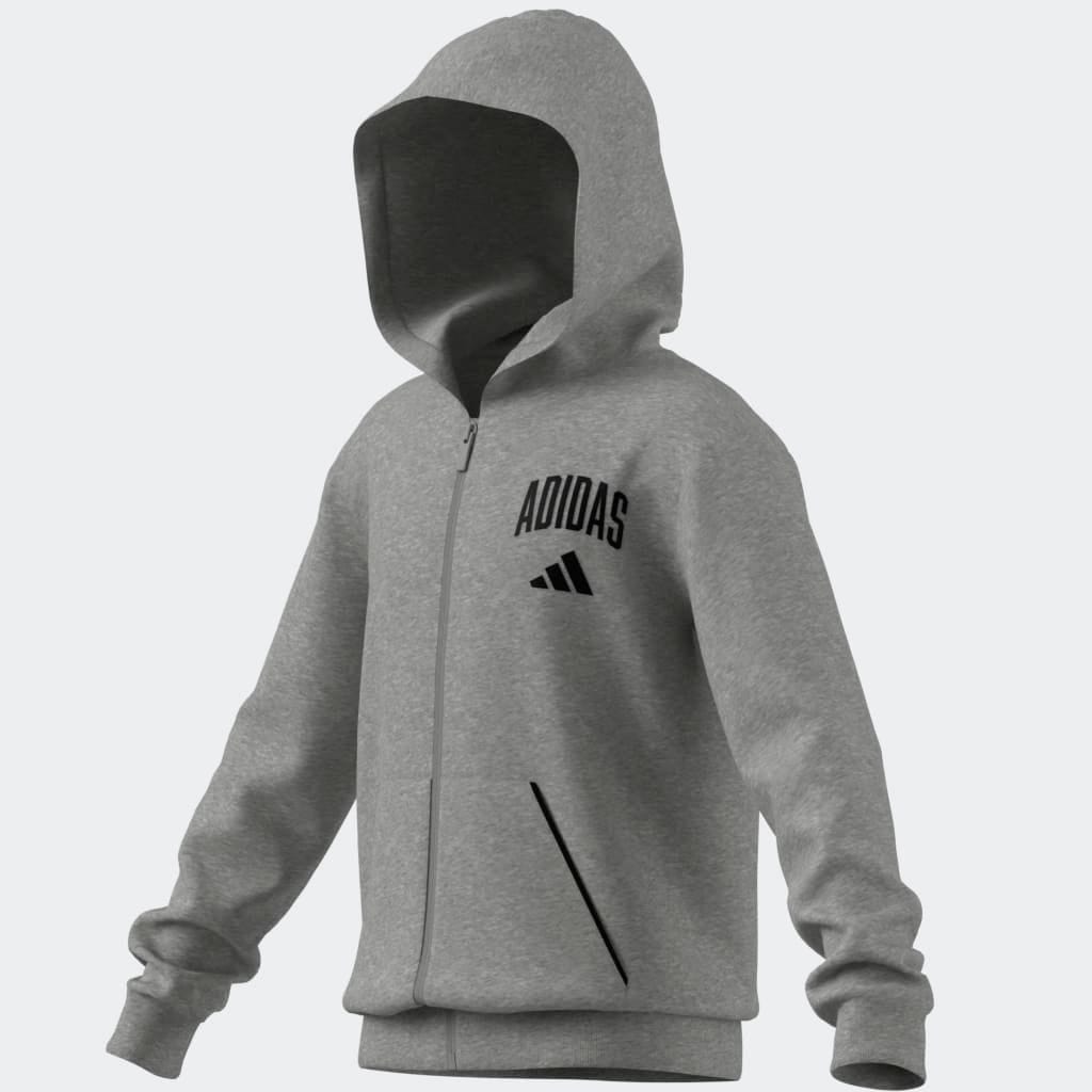 adidas Sportswear Kapuzensweatshirt »SEASONALS ESSENTIALS COLLEGIATE TYPOGRAPHY FULL-ZIP HOODIE KIDS«
