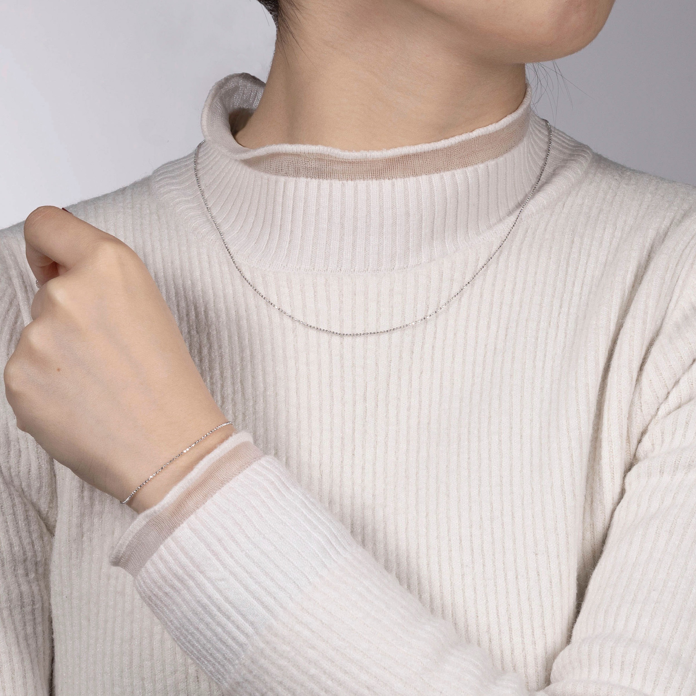 Firetti Silberkette »Schmuck Geschenk Silber 925 Armband Kette Fußkette Bauchkette Kugeln«, in verschiedenen Längen erhältlich