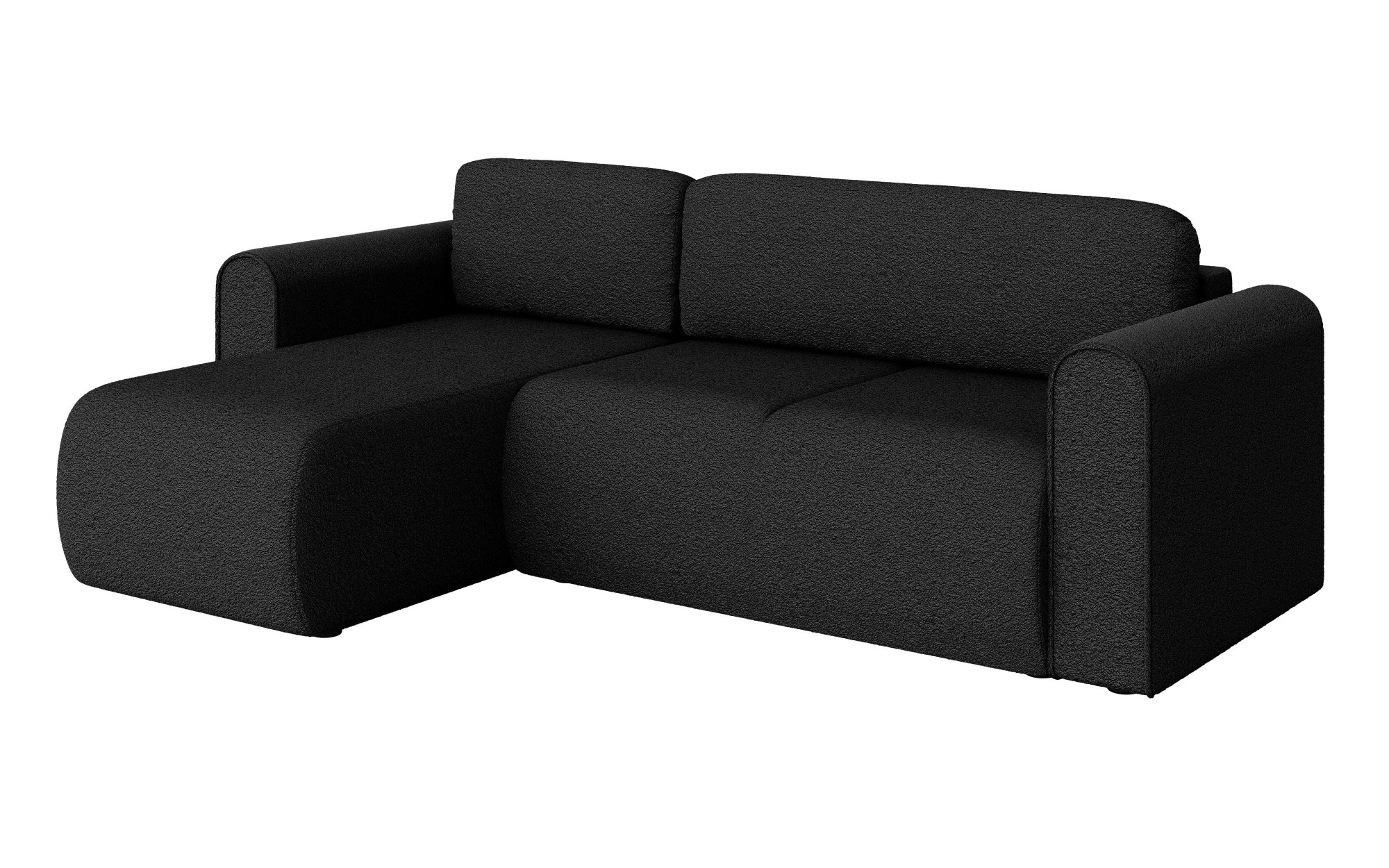 INOSIGN Ecksofa »Zacharia wahlweise Schlafsofa mit Bettkasten, B/T/H 250/166/86 cm«, L-Form mit Wellenunterfederung, Recamiere beidseitig montierbar