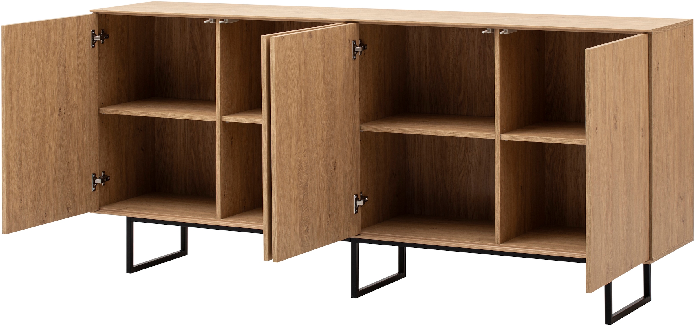 Home affaire Sideboard »Lund, moderner Schrank, Kommode mit Kufengestell« ausreichend Stauraum, vielseitig einsetzbar, 200 cm breit