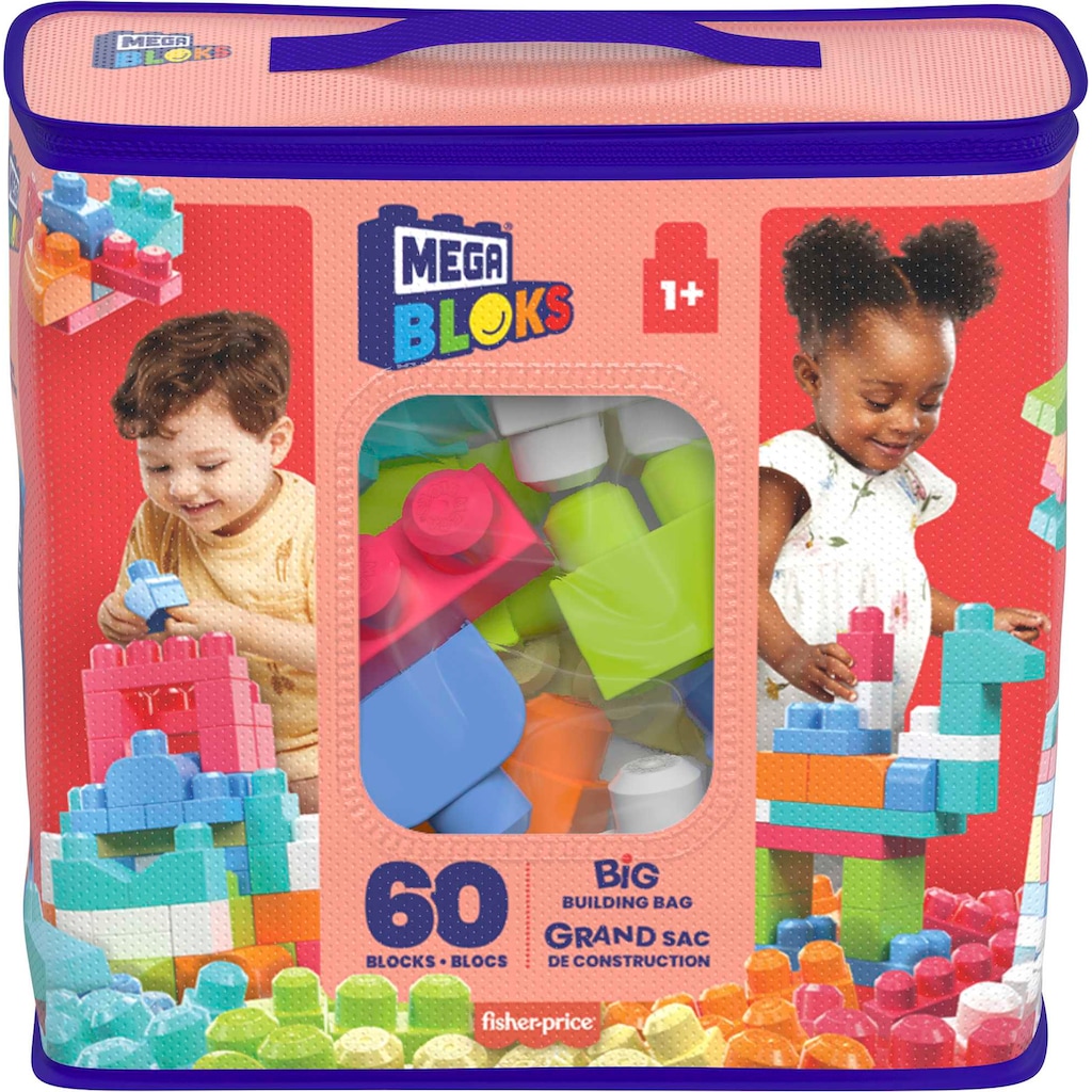 MEGA BLOKS Spielbausteine »First Builders, Bausteine-Beutel«, (60 St.)