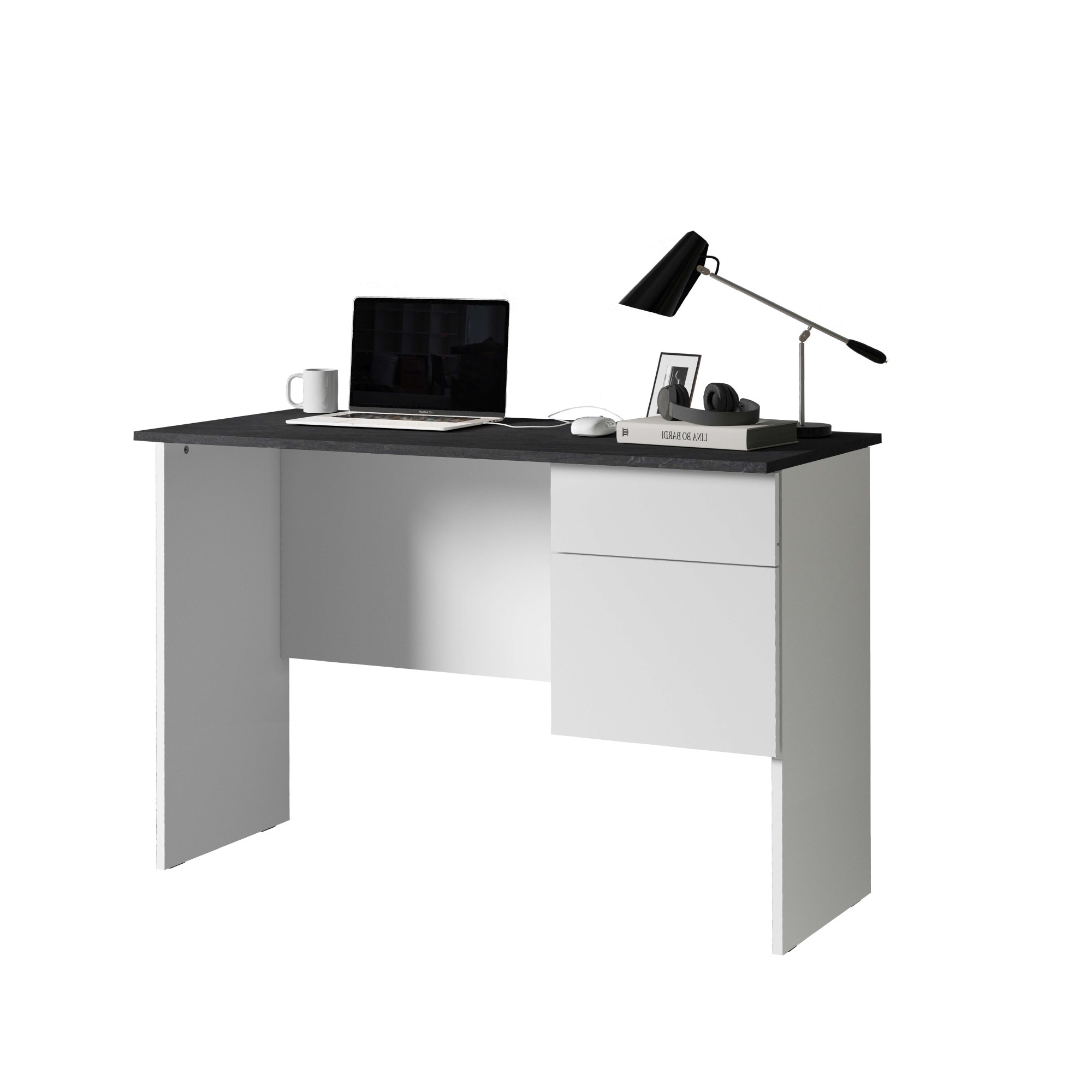INOSIGN Schreibtisch »Sunrise, kleiner Computertisch, Bürotisch«, mit 1 Tür & 1 Schublade, Tischplatte Breite 110 cm, Made in Italy