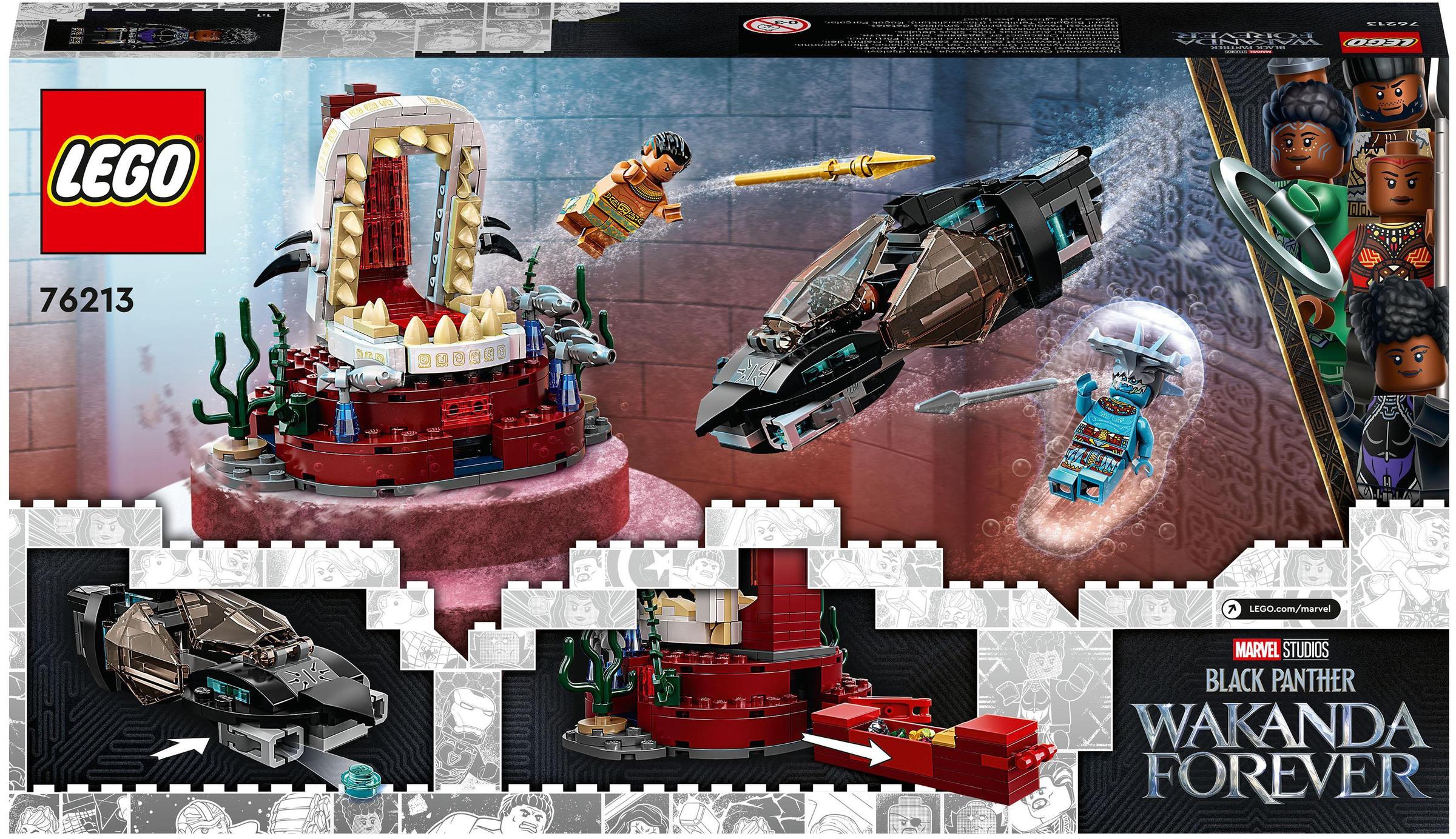 LEGO® Konstruktionsspielsteine »König Namors Thronsaal (76213), LEGO® Marvel«, (355 St.), Made in Europe