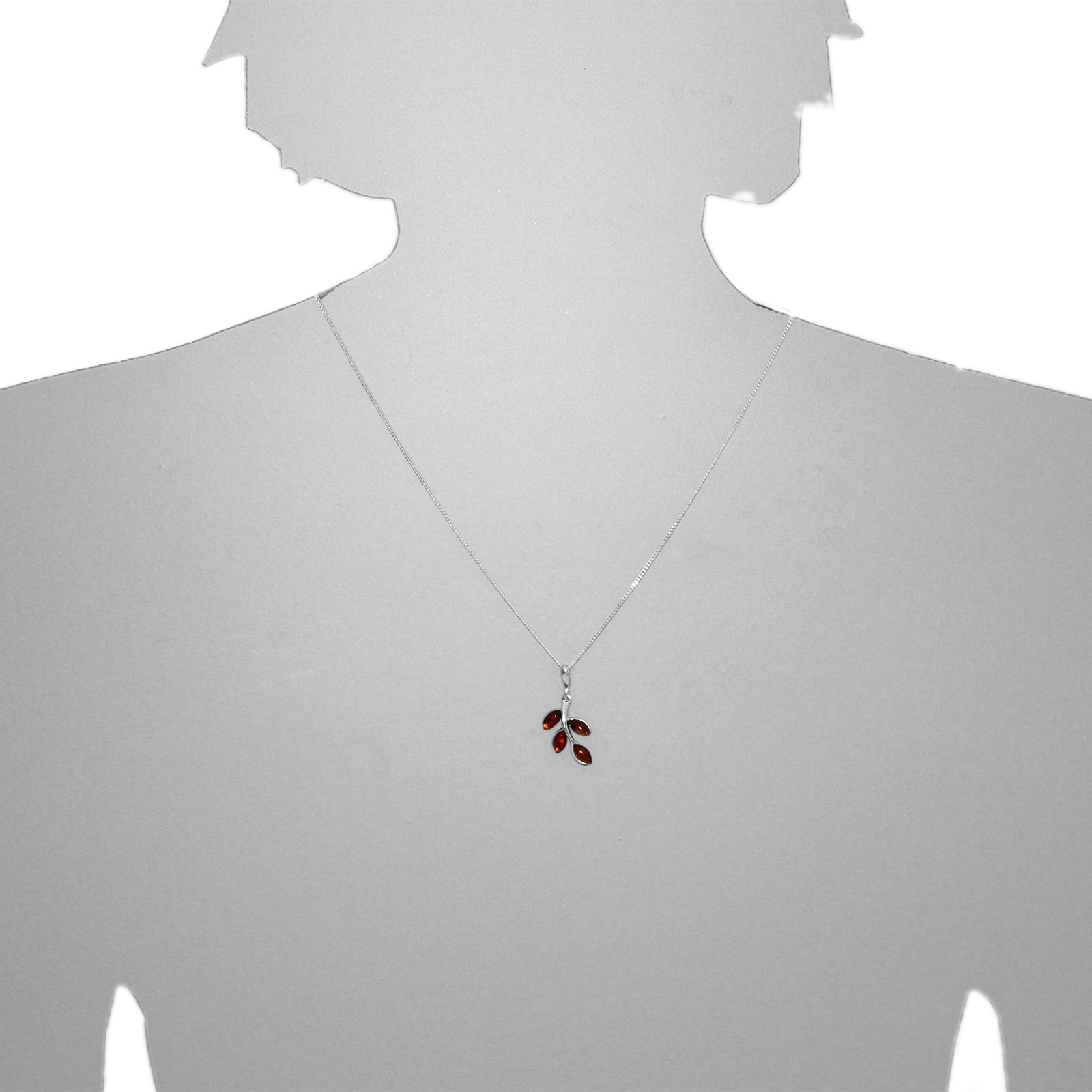 OSTSEE-SCHMUCK Kette mit Anhänger »- Dana - Silber 925/000 - Bernstein«