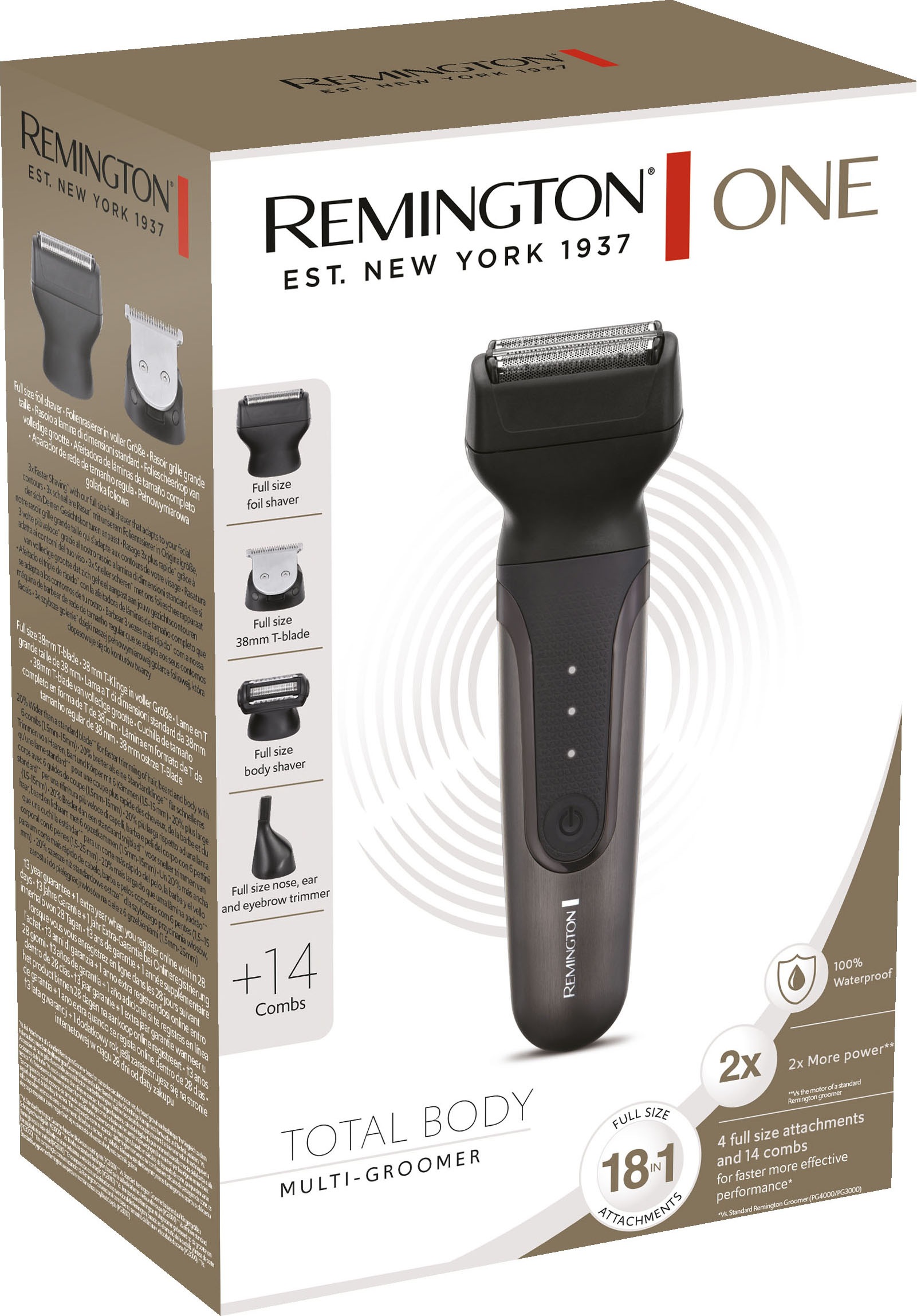 Remington Haar- und Bartschneider »PG780 One Totalbody Multigroomer«, 4  Aufsätze online bestellen | UNIVERSAL
