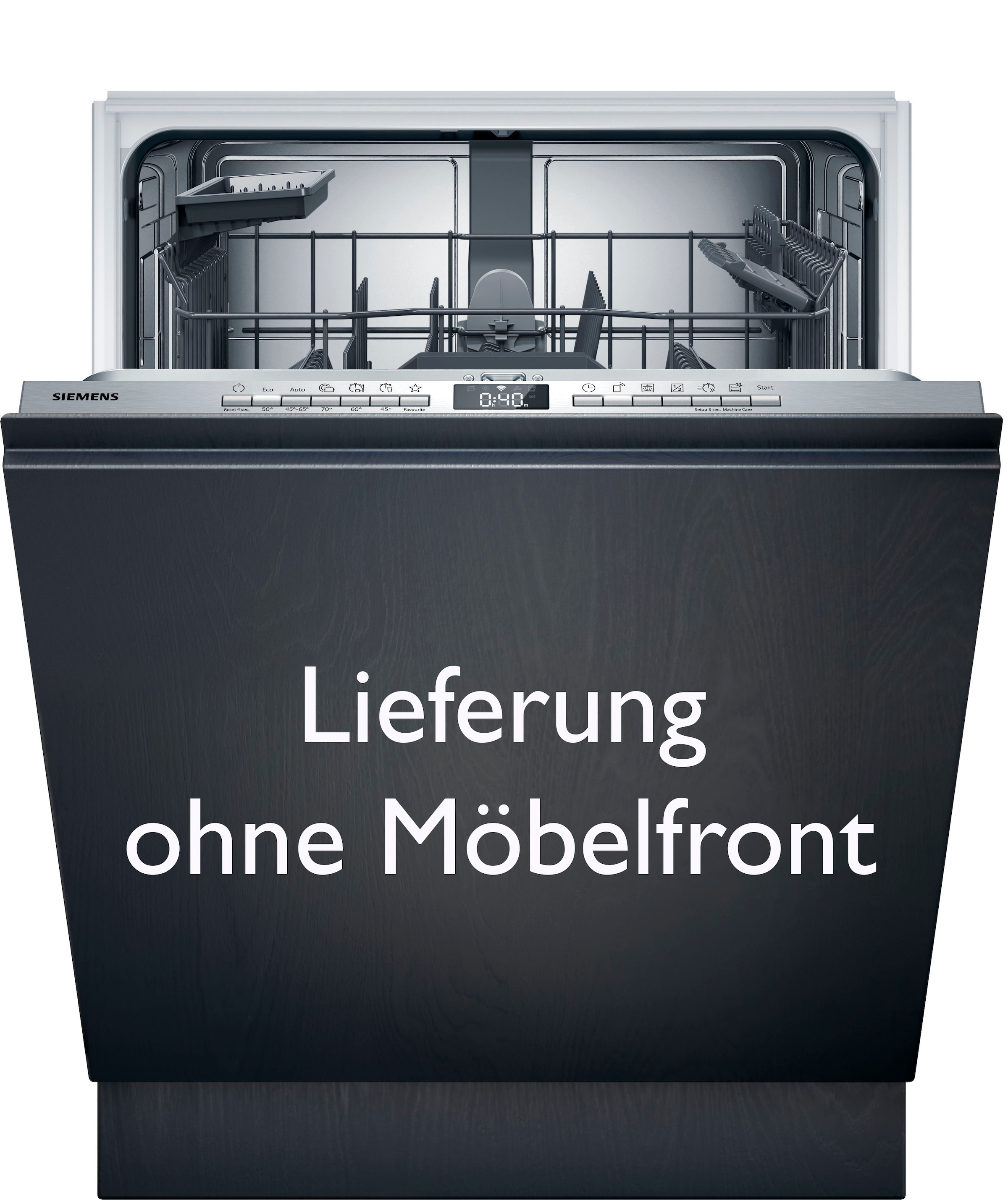 SIEMENS vollintegrierbarer Geschirrspüler iQ300 "SN63EX28AE" 13 Maßgedecke Made in Germany, flexible Körbe & Schubladen, Spülturbo varioSpeed