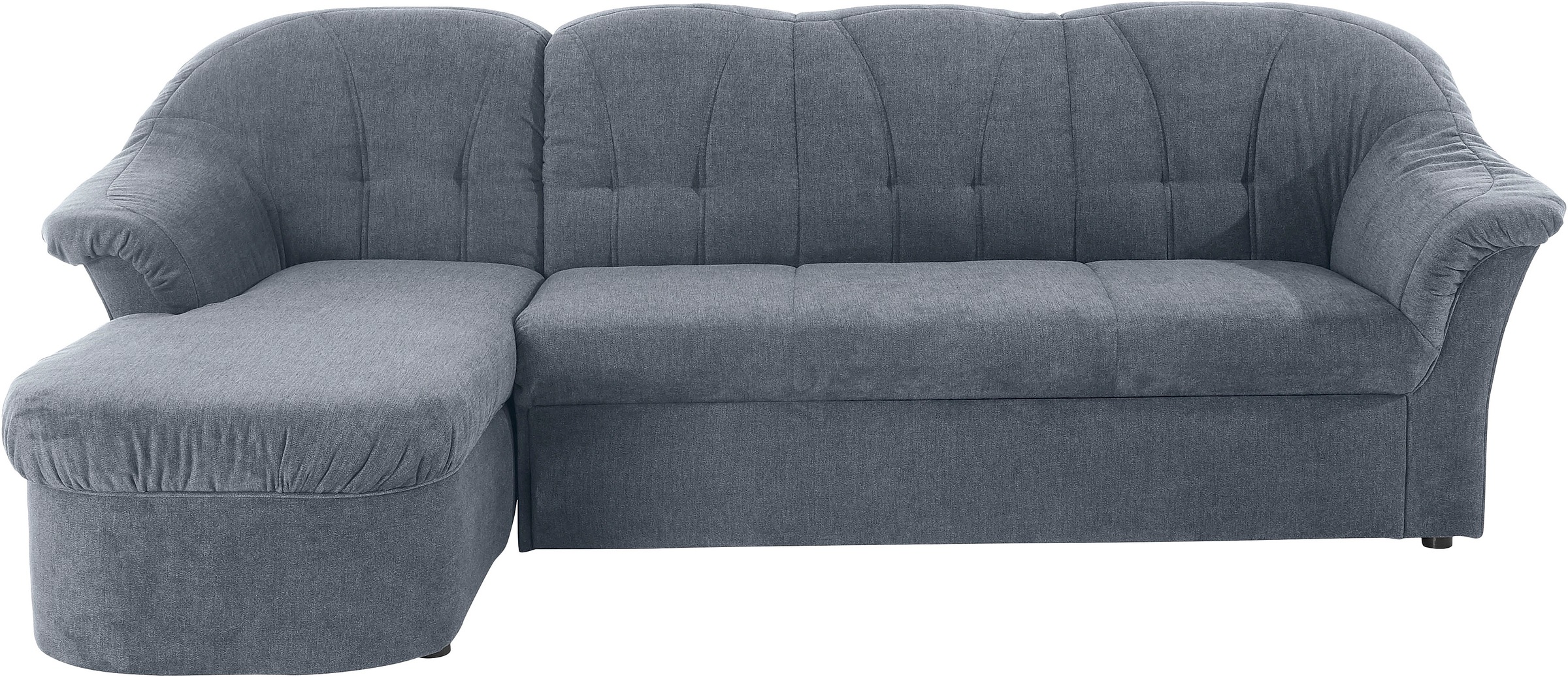 DOMO collection Ecksofa »Pegnitz, elegante Rückensteppung, komfortabel, L-Form«, wahlweise mit Bettfunktion