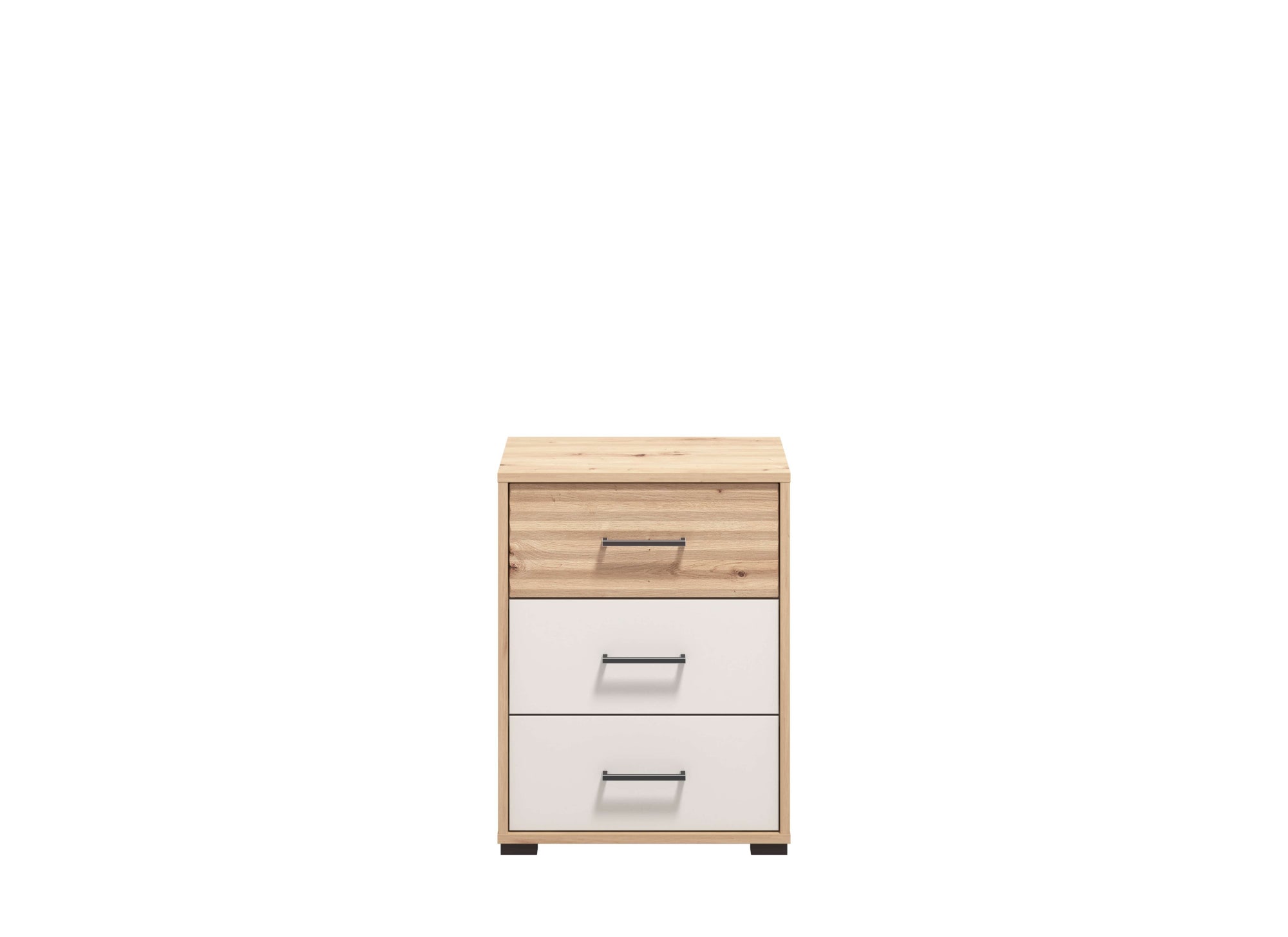 INOSIGN Nachtkommode »Modena Nachtschrank Nachttisch mit 2 oder 3 Schubladen«, FSC®-Zerifiziert Trendfarbe cashmere, ideal für kleine Räume