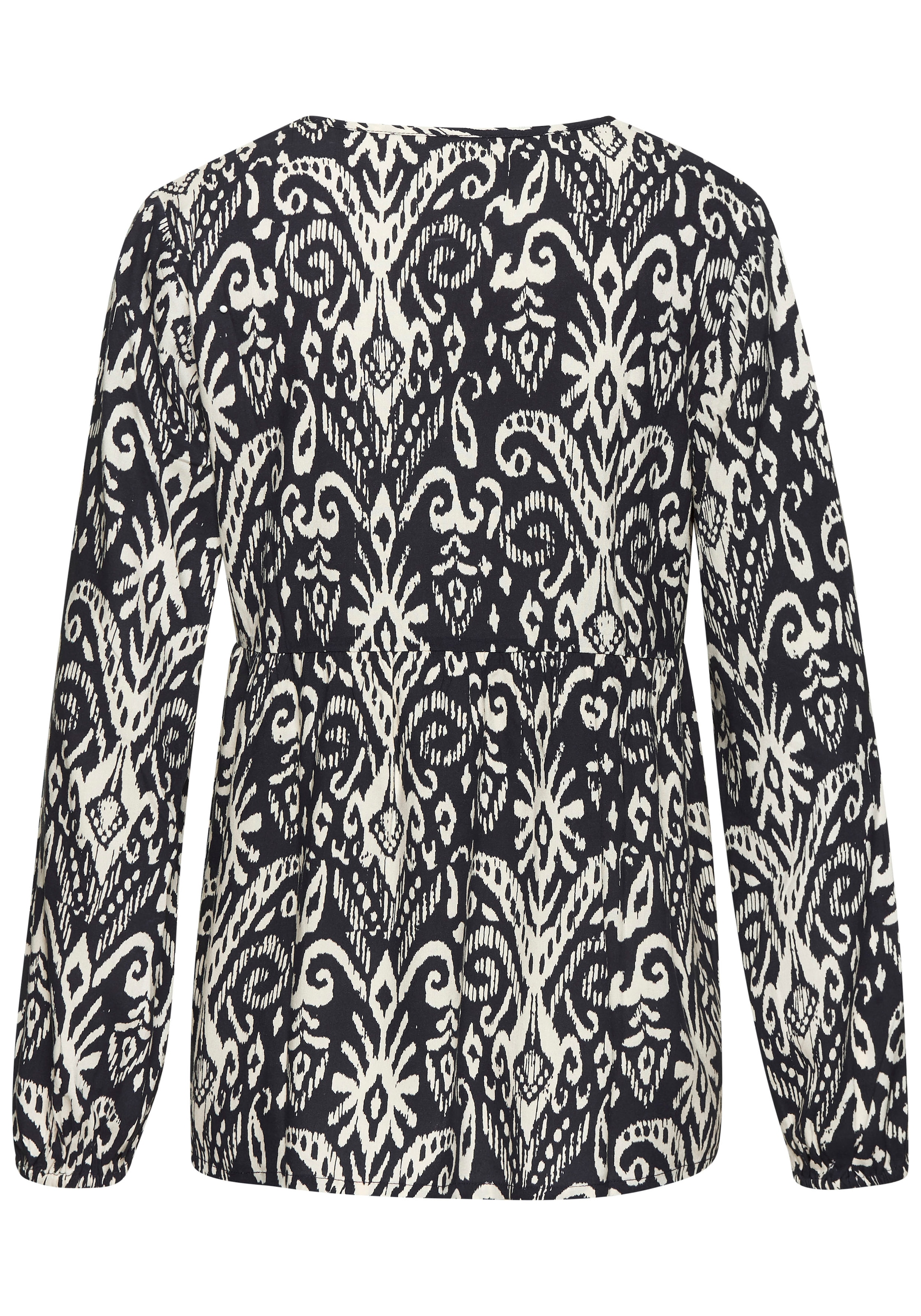 Vivance Langarmbluse, mit Ballonärmeln, luftige Tunika mit Alloverprint, Boho-Style