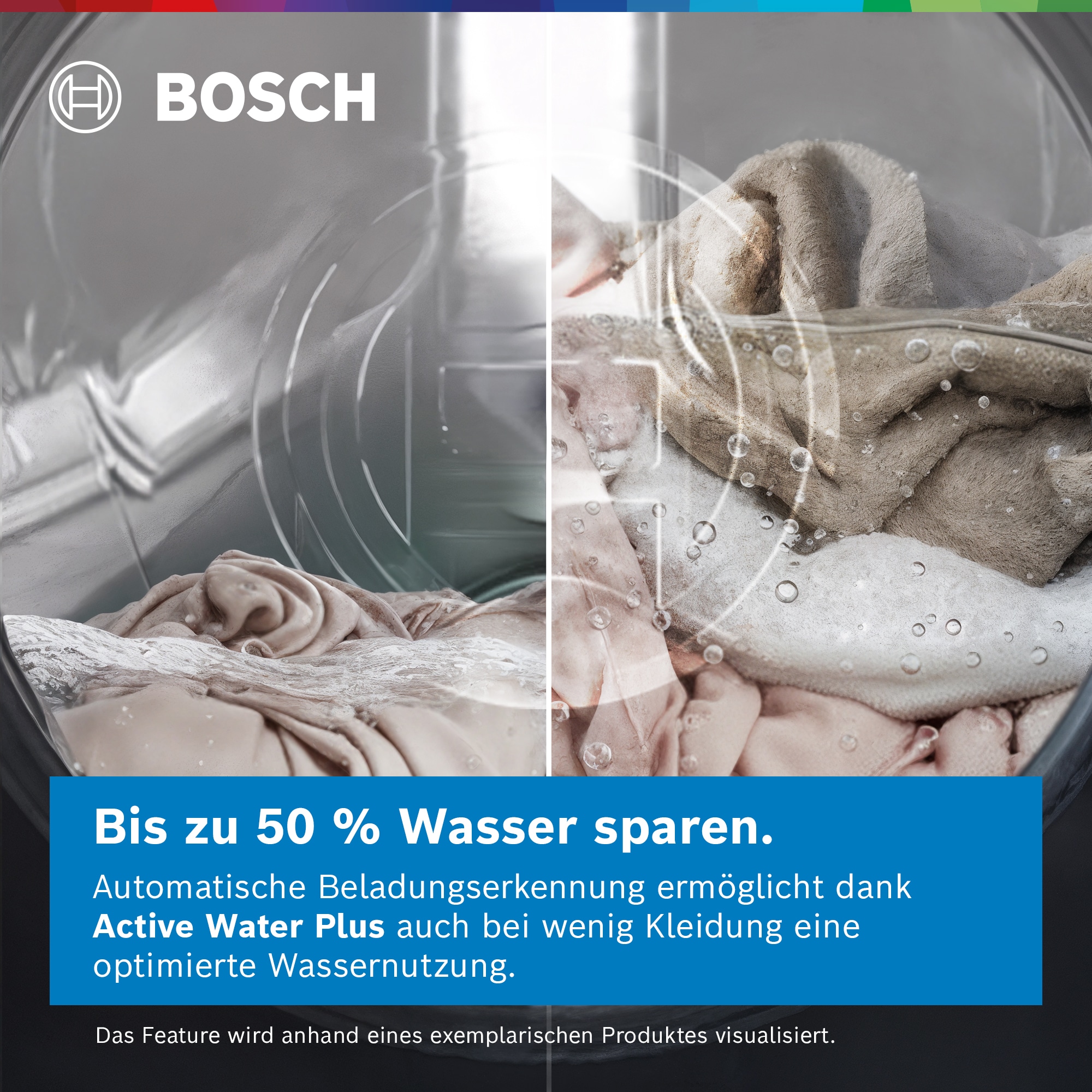 BOSCH Waschmaschine Serie 4 »WAN28225« 8 kg 1400 U/min Knitter-Programm Iron Assist, Speed Perfect, Nachlegefunktion