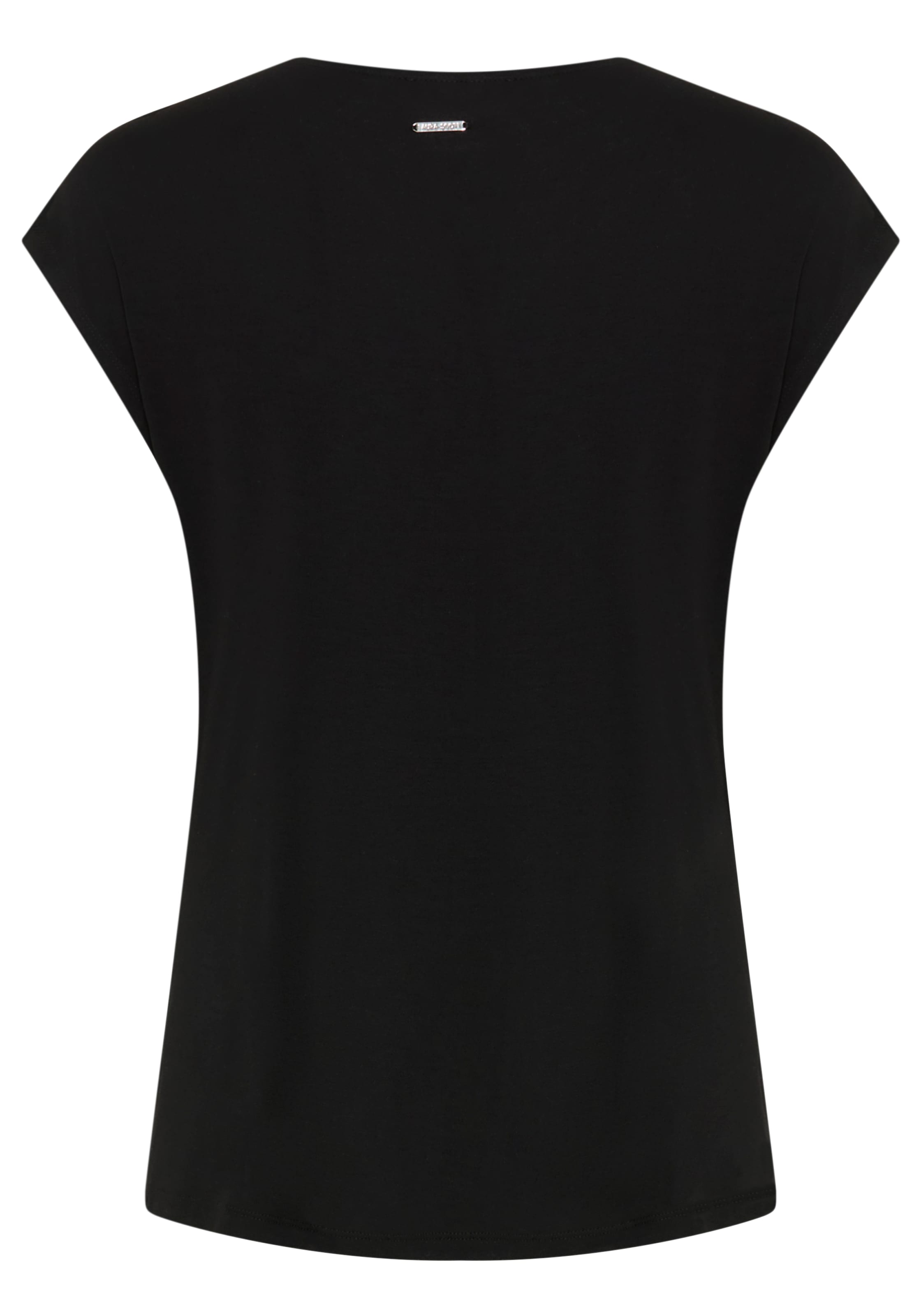 Laura Scott V-Shirt mit elegantem Kontrast-Tape