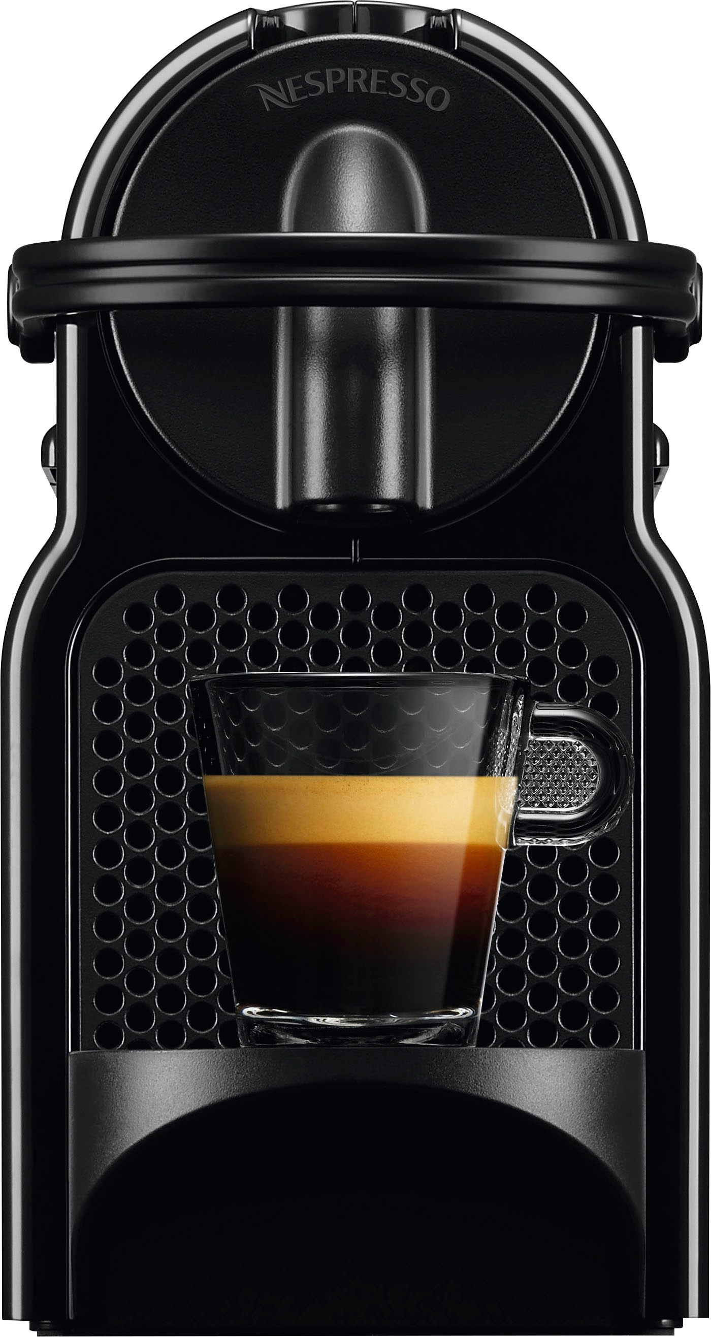 Nespresso Kapselmaschine »Inissia EN Black«, DeLonghi, 80.B XXL Jahren inkl. 7 Kapseln mit von Willkommenspaket mit Garantie 3