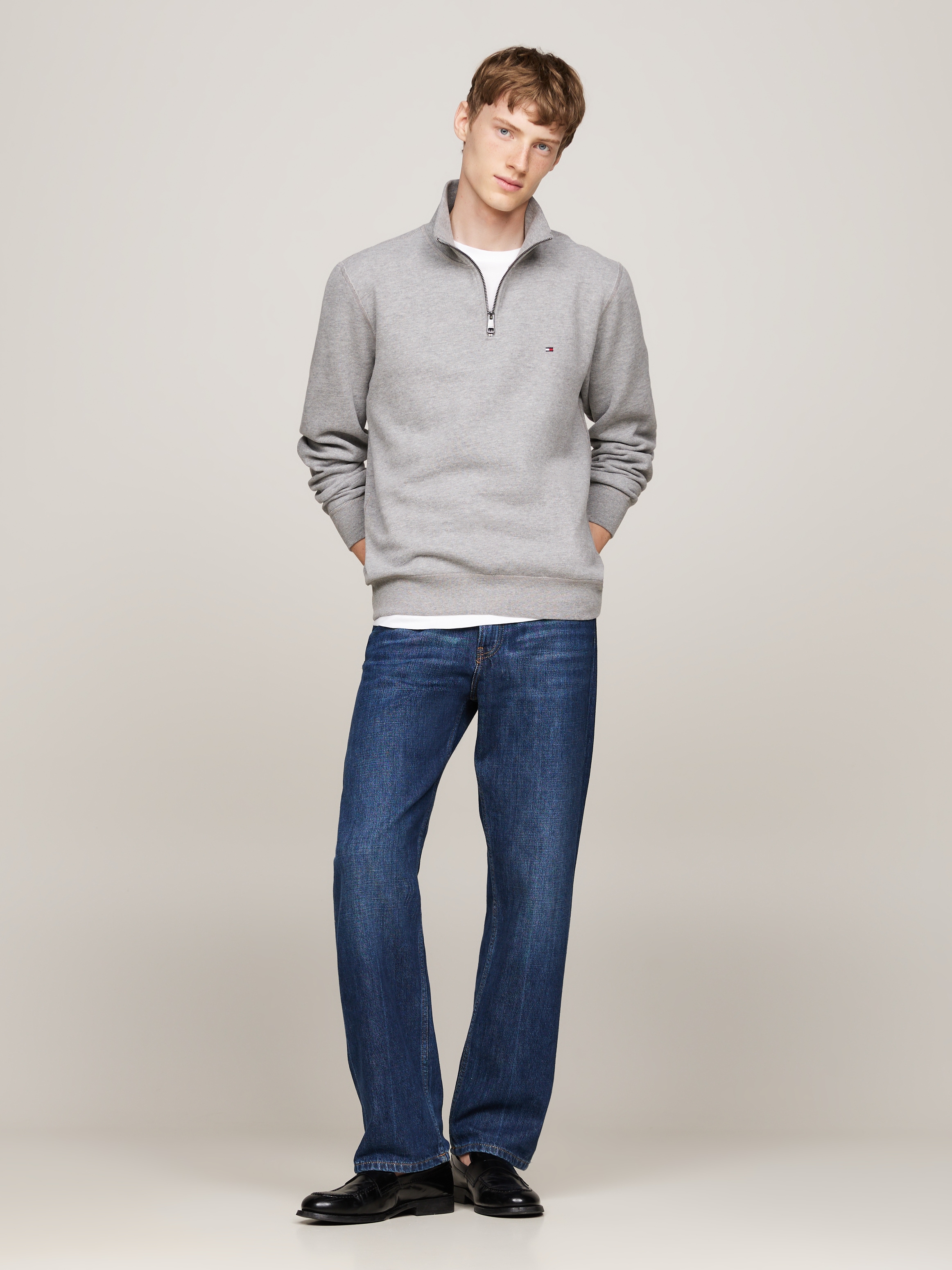 Tommy Hilfiger Sweatshirt »ESSENTIAL FLEECE 1/4 ZIP«, mit Stehkragen
