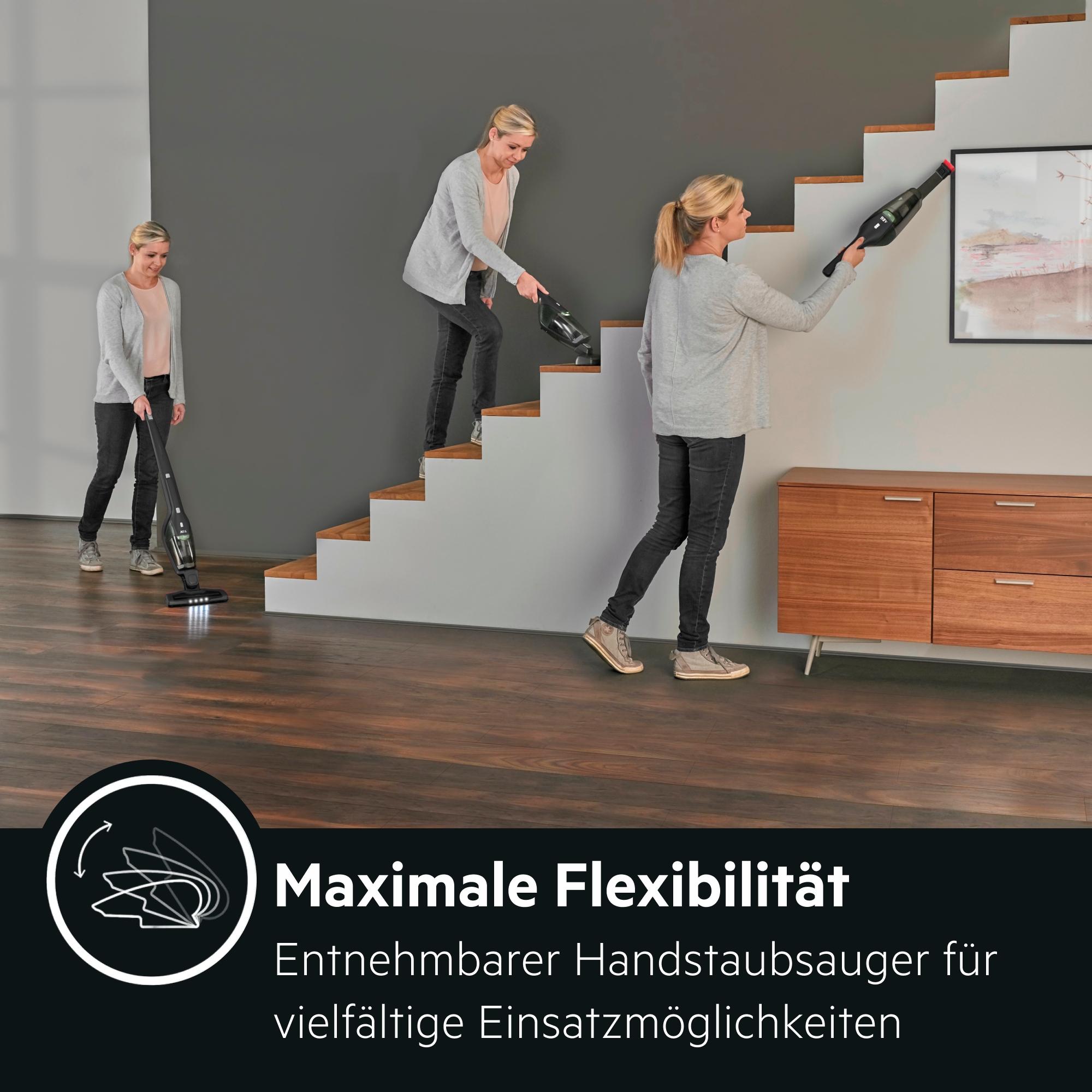 AEG Akku-Hand-und Stielstaubsauger »CX7-2-45MÖ« Flexible 2in1 Funktion, mit Bürstenreinigungsfunktion