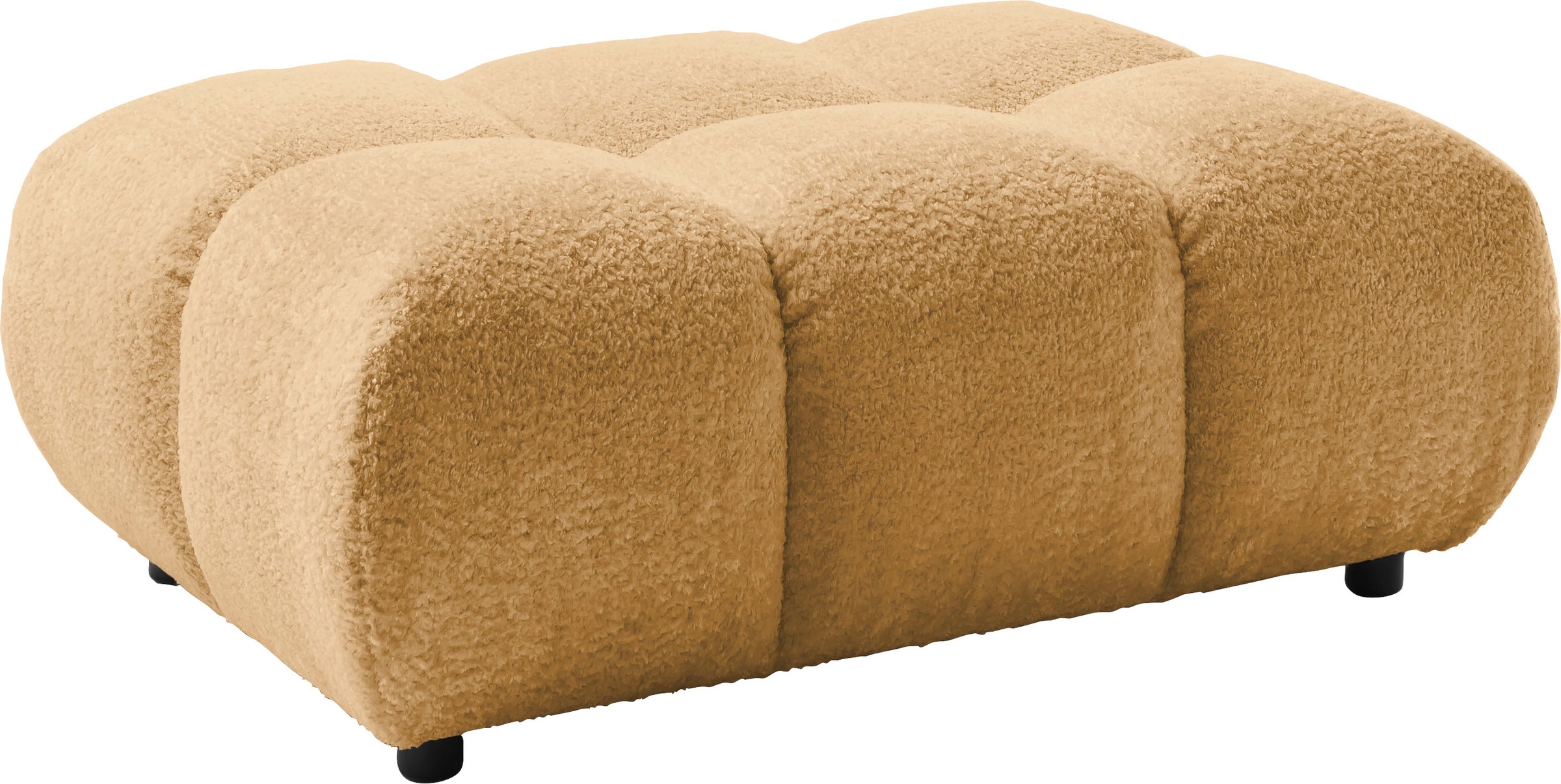Home affaire Polsterhocker »Cozy Bubble, mit eleganter Steppung, weich gepolstert, 108x73 cm« 1 Stk. tlg. passend zum Sofa und dem drehbaren Sessel der Graceland-Serie