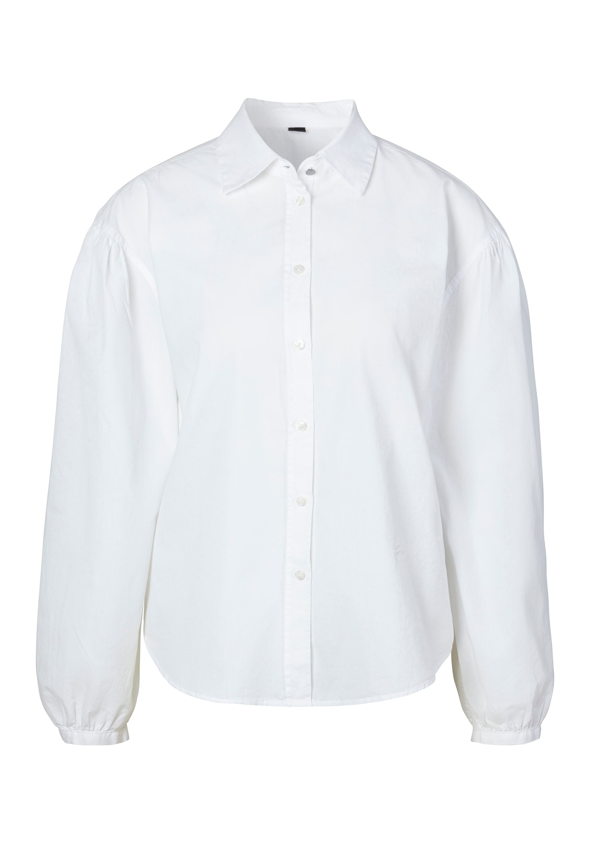 BOSS ORANGE Klassische Bluse »Barby Premium Damenmode«, mit BOSS Logo auf der Brust