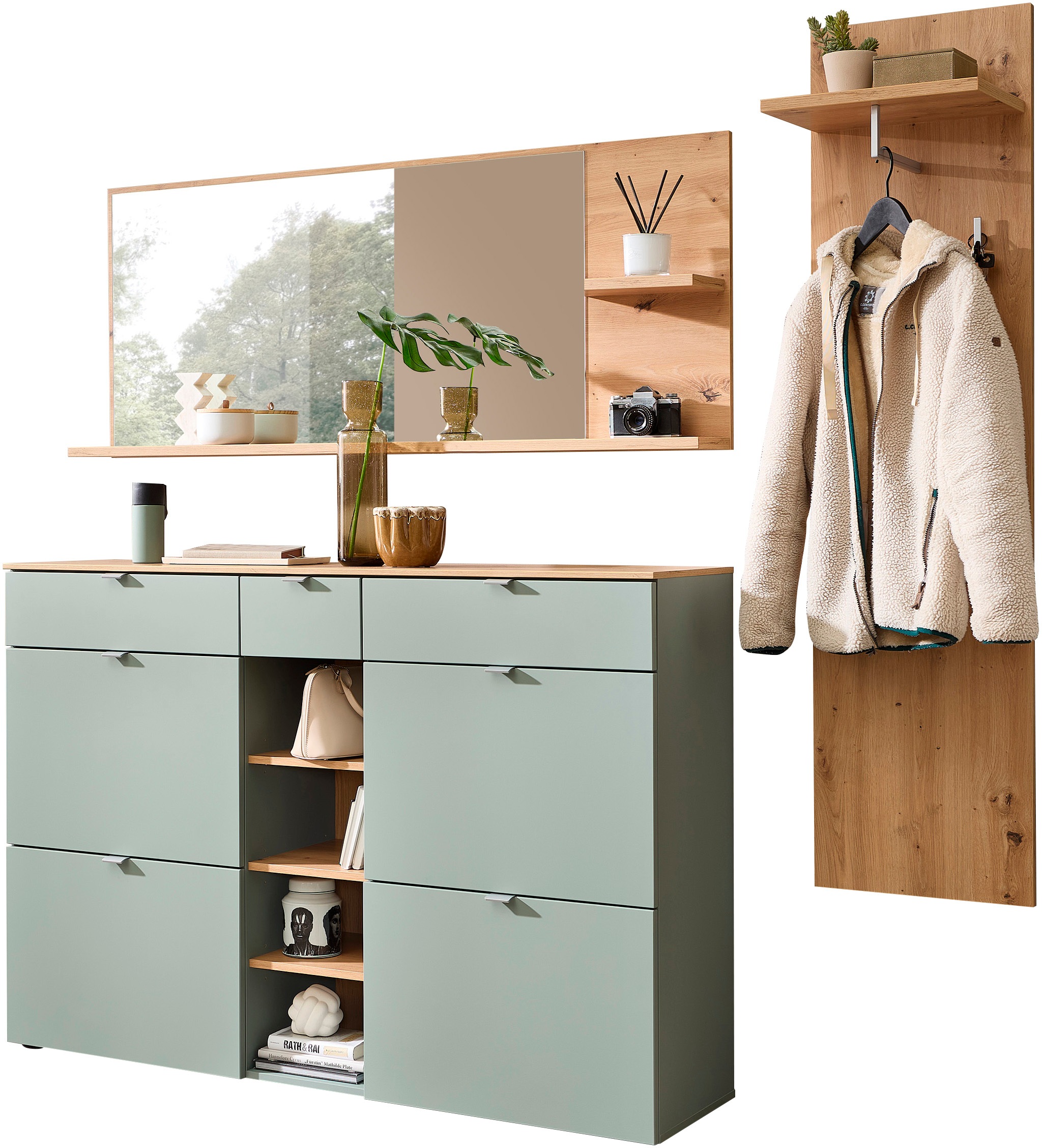 Innostyle Garderoben-Set »Bari Garderobenprogarmm, BxHxT 208x202x38 cm«, (Set, 3 St.), Besteht aus 3 Typen