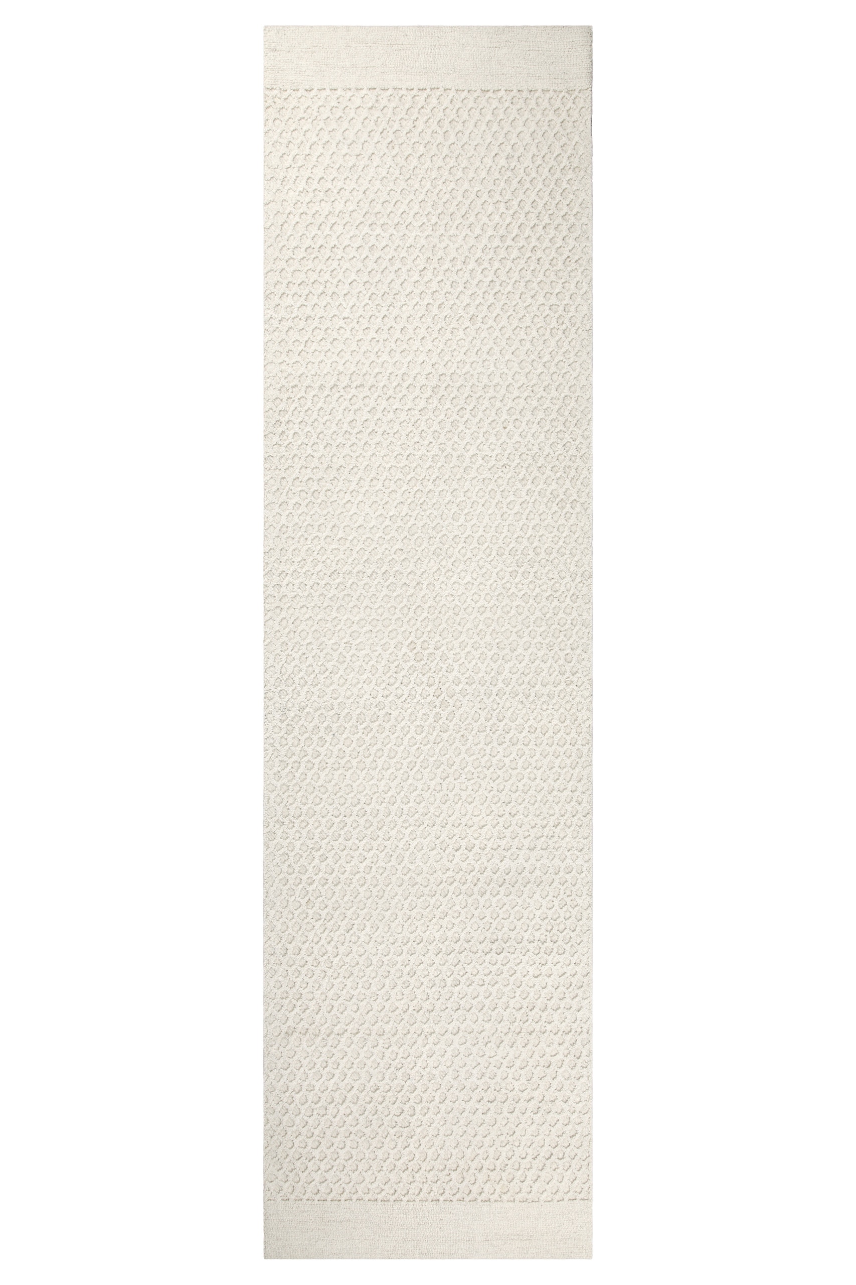 Wecon home Wollteppich »Hamptons THIRTYEIGHT«, rechteckig, 11 mm Höhe, Läufer, Schurwolle, Kurzflor, Wohn- & Schlafzimmer, elegant, Waben