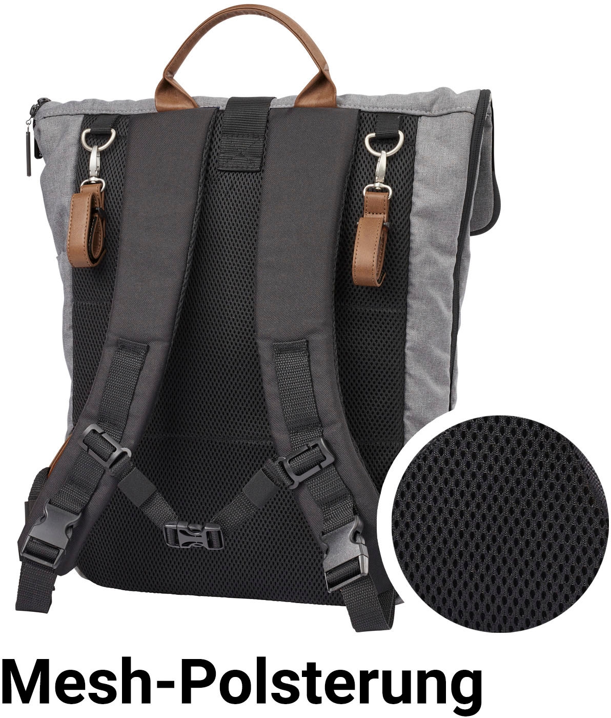 Gesslein Wickelrucksack »N°6, dark oliv«, Made in Germany