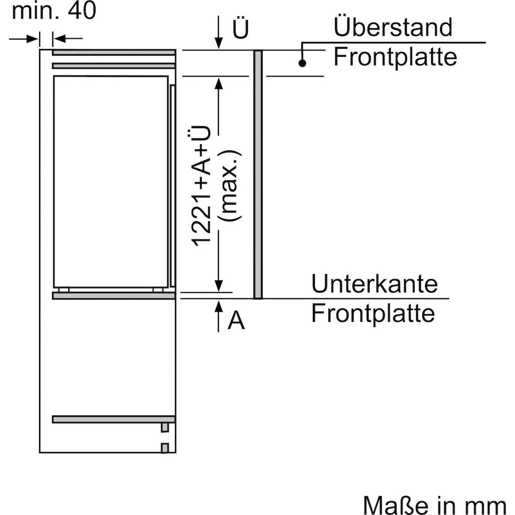 SIEMENS Einbaugefrierschrank »GI41NACE0«, iQ500, 122,1 cm hoch, 55,8 cm breit