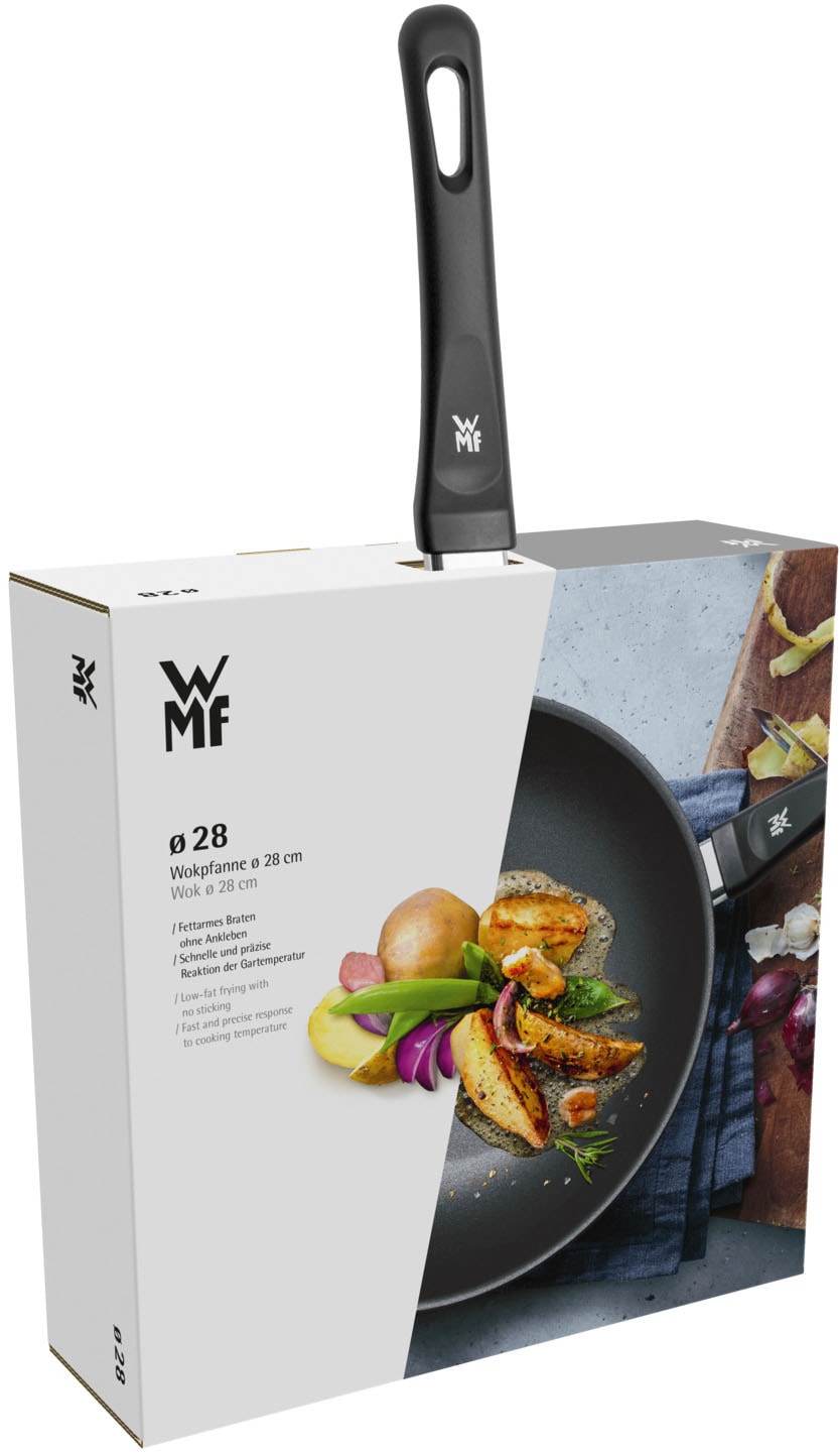 WMF Grillpfanne »Party 27 x 27 cm mit Ausguss, Grillpfanne mit Antihaftversiegelung« Aluminiumguss 1 tlg. wärmereduzierenden Griff, nicht induktionsgeeignet