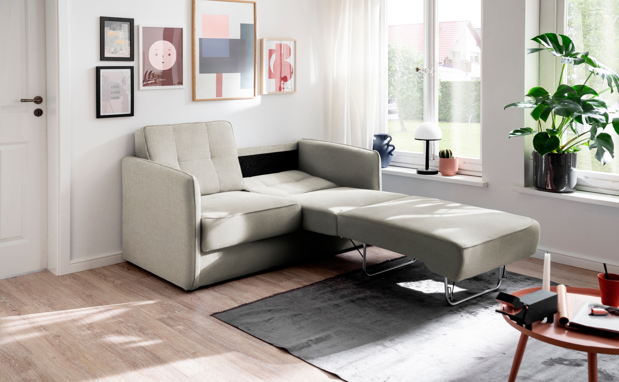 INOSIGN Schlafsofa »Milano«, zwei einzeln ausziehbare Liegefunktionen
