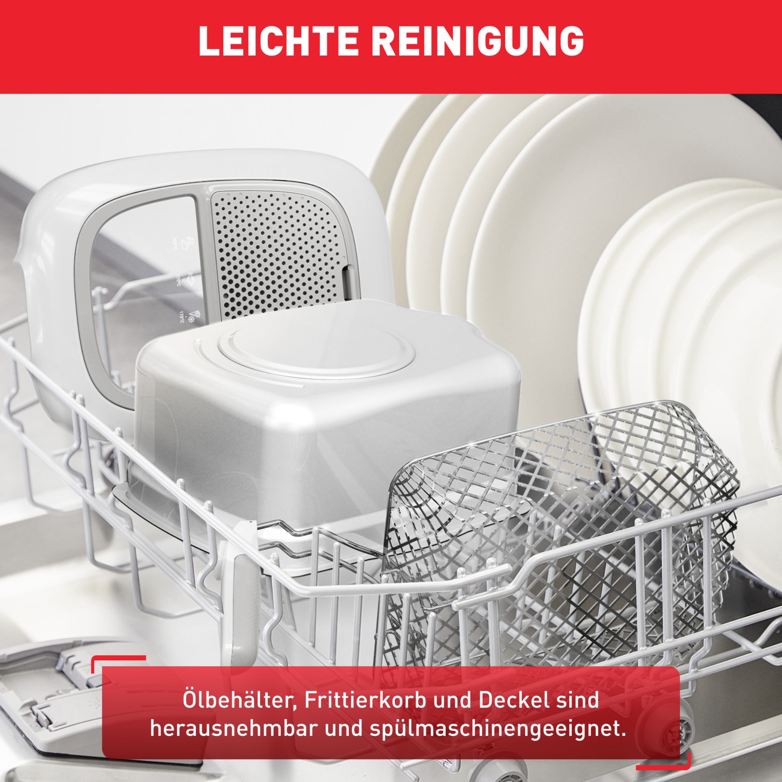 Tefal Fritteuse »FR3141 Super Uno« 1800 W Fassungsvermögen 2,2 l einstellbarer Thermostat, leichte Anwendung & Reiningung, FR3141