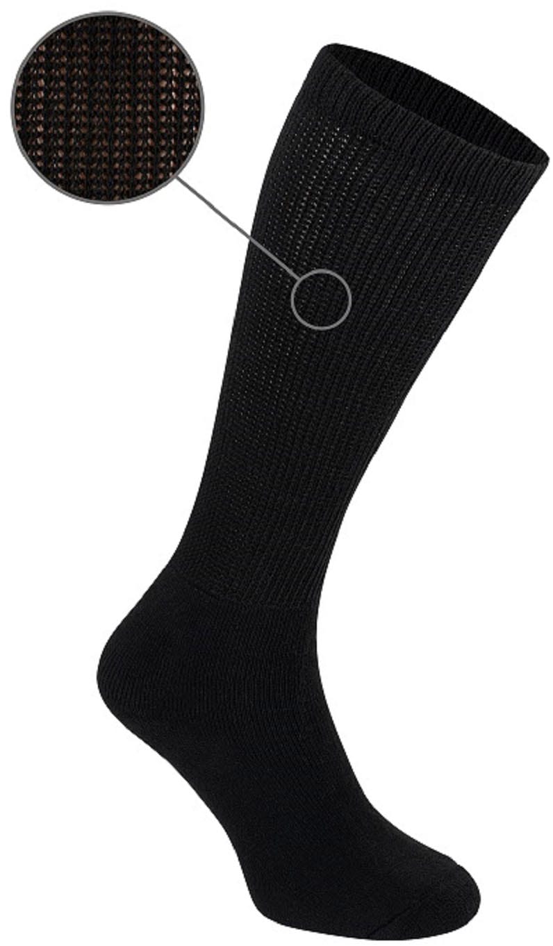 Fußgut Thermostrümpfe »Kniestrumpf "extra weit"; weich und warm« 3 Paar tlg. Mit bis zu 50 cm Wadenumfang