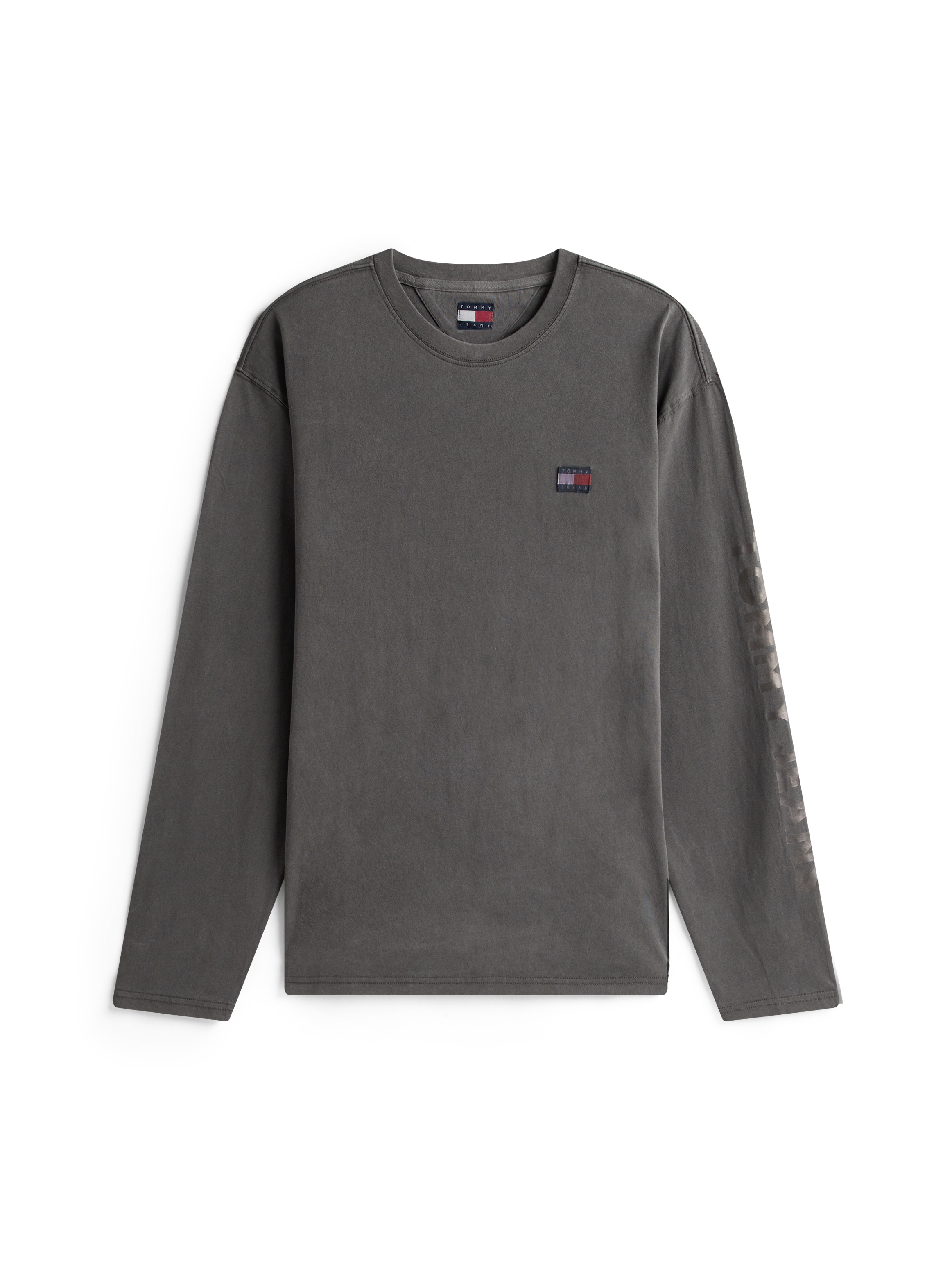 Tommy Jeans Langarmshirt »Classic Relaxed Fit«, Rundhals, Jersey, großes Logo am Ärmel
