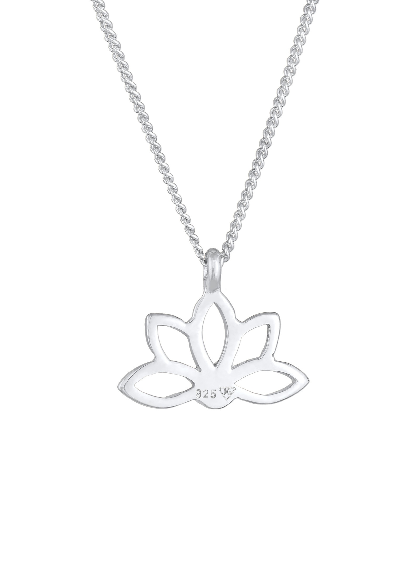 Elli Kette mit Anhänger »Halskette Lotusblume Blume Spirituell 925 Silber«