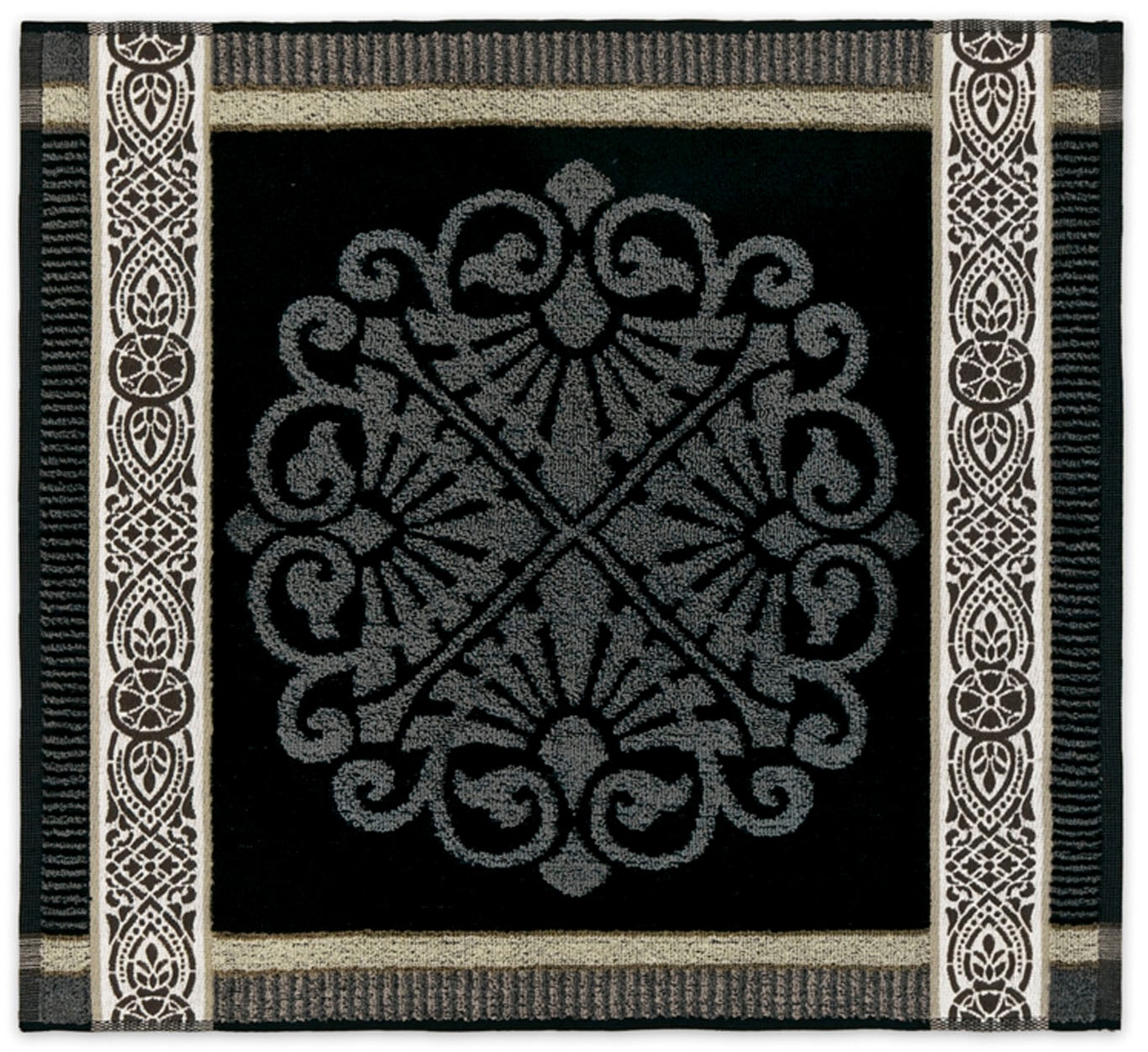 DDDDD Geschirrtuch »DDDDD Küchentuch Rozet 50 x 55 cm, Grau (6er-Pack)« schnell trocknend, 100% Baumwolle, elegante Ornamente