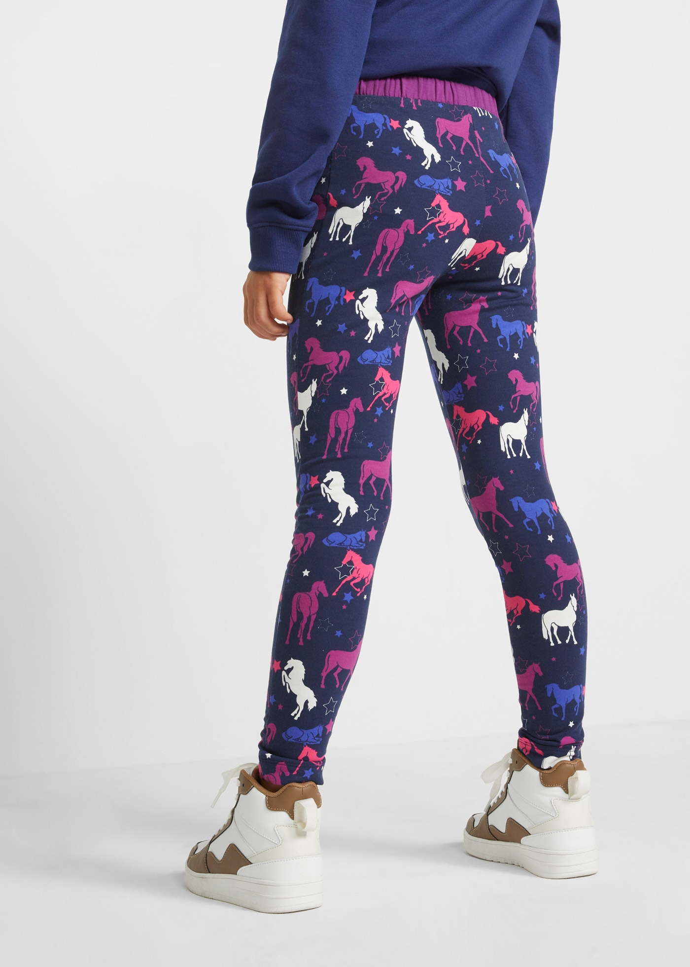 bonprix Thermoleggings  Baumwollmischung, bequeme Passform, bedruckte Optik