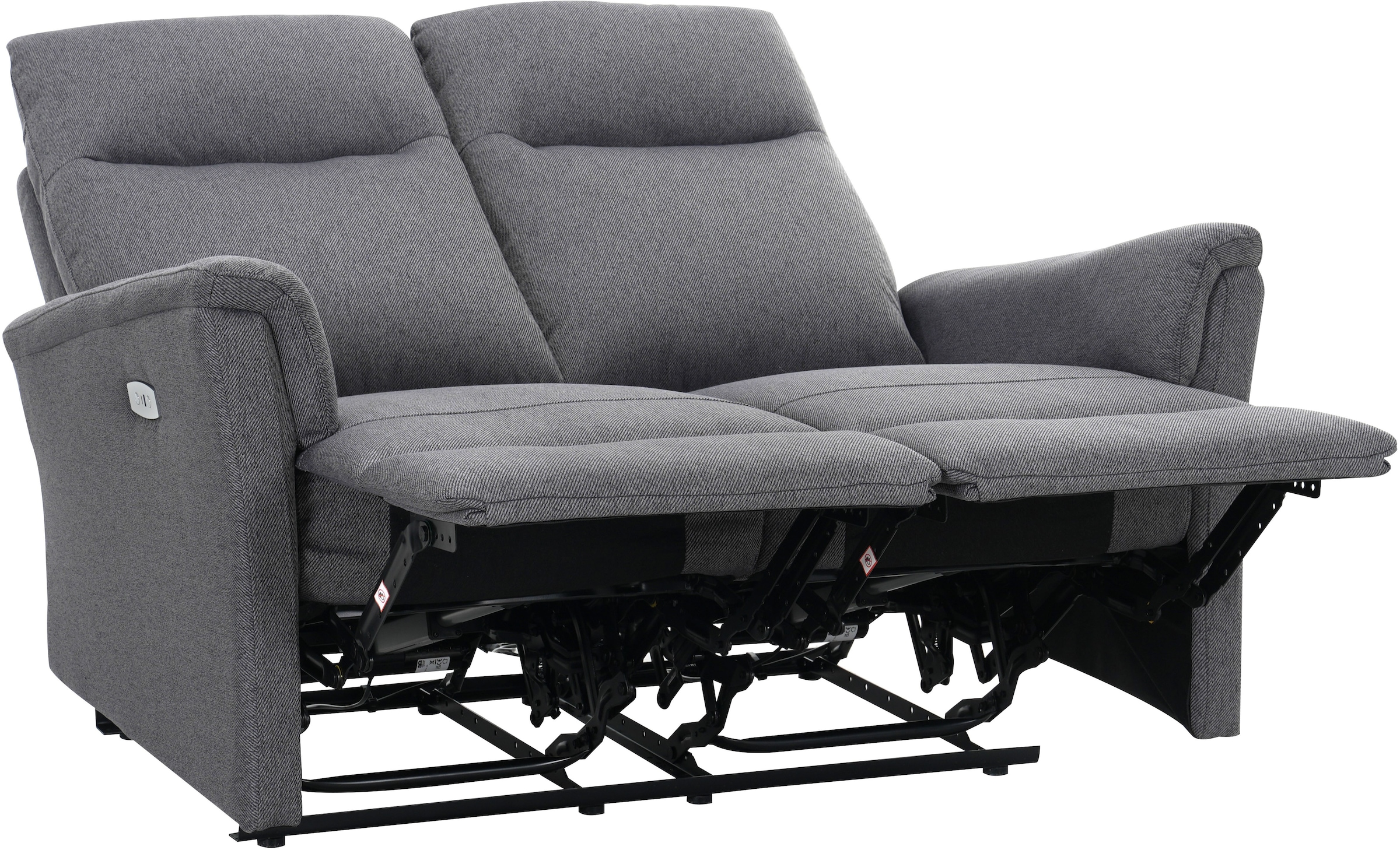 Home affaire 2-Sitzer »FINNARA,2-Sitzer,elelektrische Relaxfunktion in 2 Sitzen, USB A/C« Liegefunktion 105°-135°, Federkern,