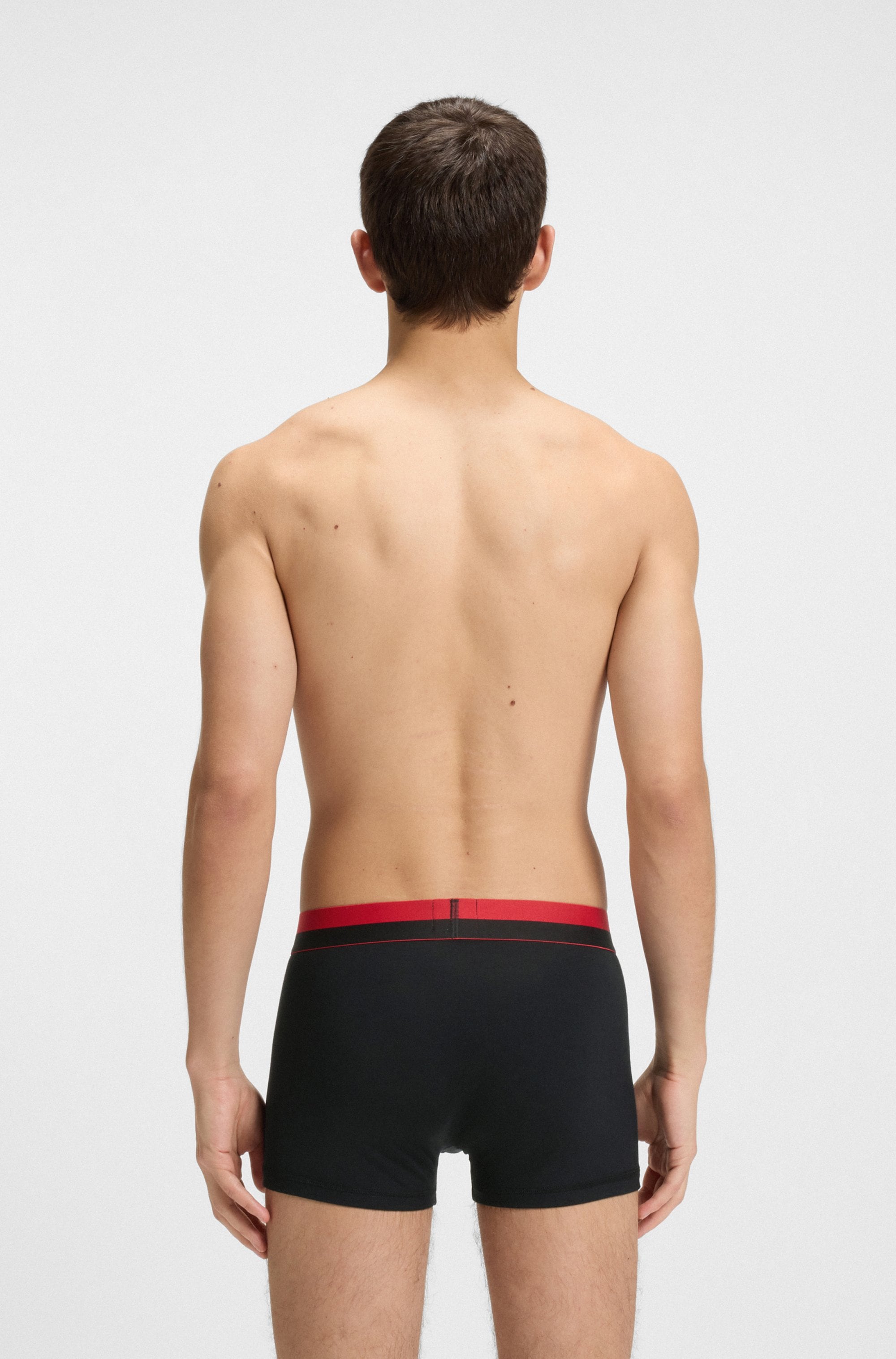 HUGO Underwear Boxershorts »TRUNK TR. SPLIT LOGO«, (3 St.), enganliegend, kurzes Bein