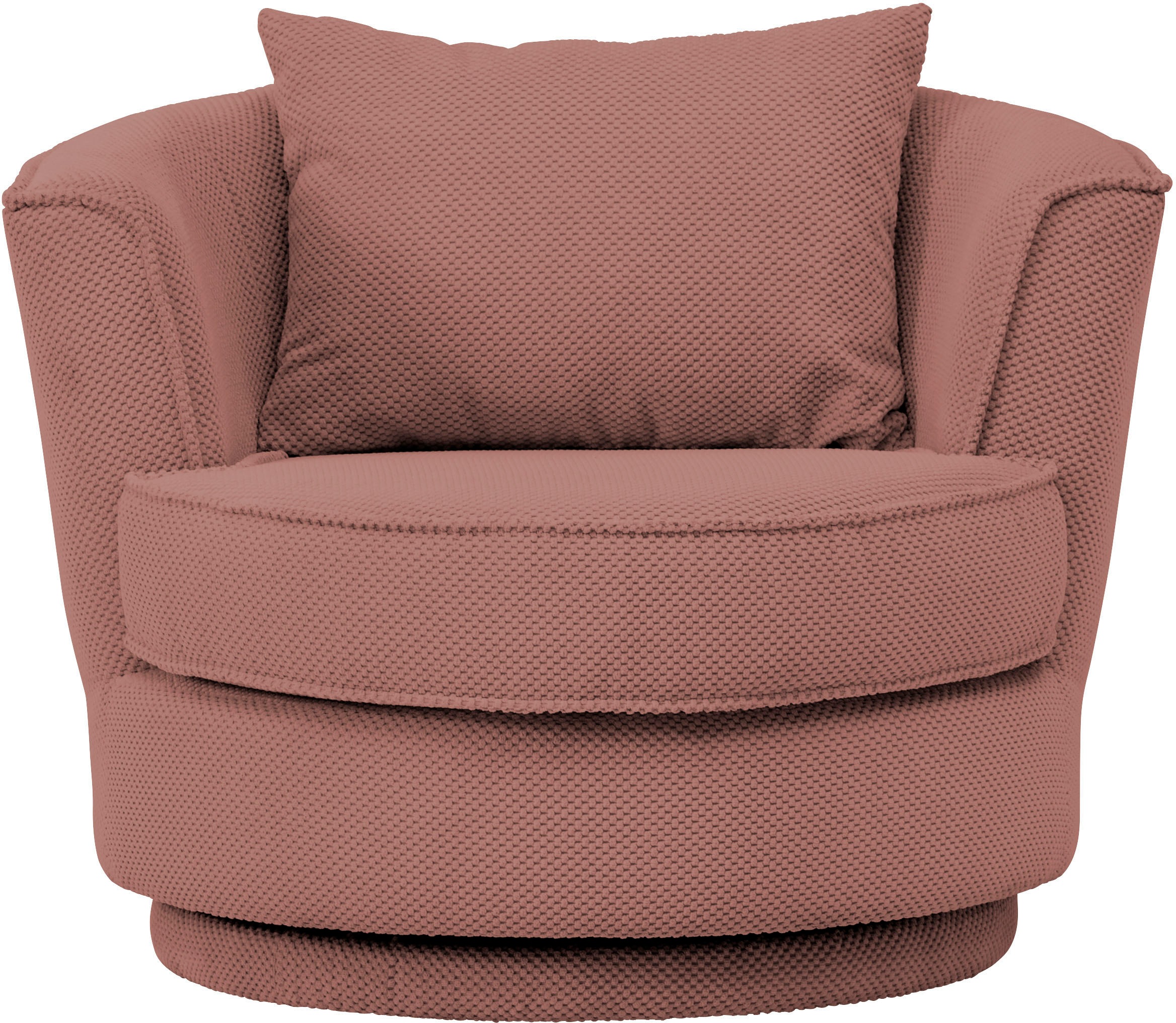 Leonique Drehsessel »MAISIE, Lese-Sessel, Love Seat,«, trendige Stoffe MEGA CORD und Web-Velours, 360 Grad drehbar