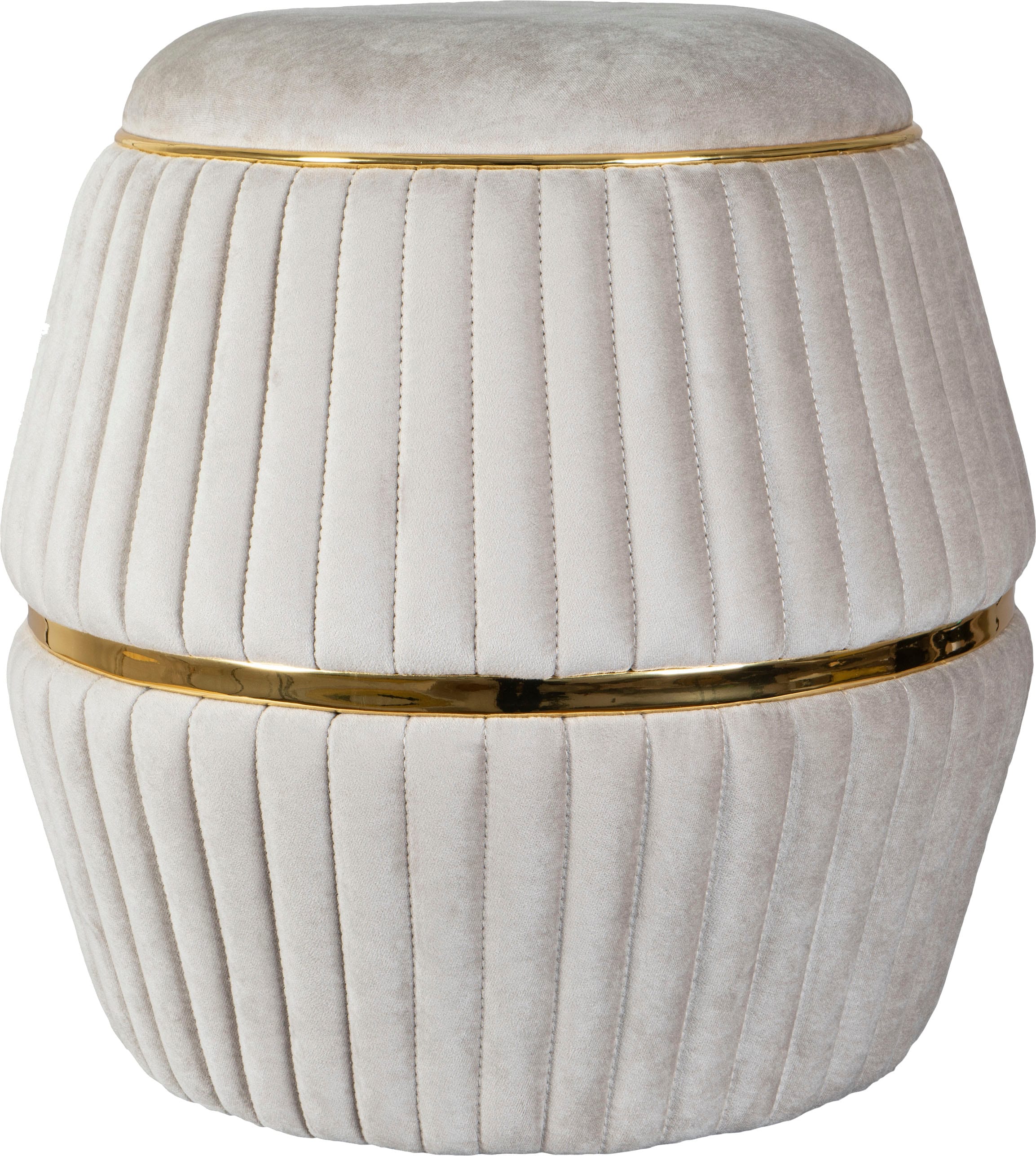 Kayoom Sitzhocker »Hocker Doric, trendiger Look, ästhetische Farbgebung, schöne Steppung«, (1 St.), komfortabel, hochqualitativ, pflegeleicht, in vielen Räumen zuhause
