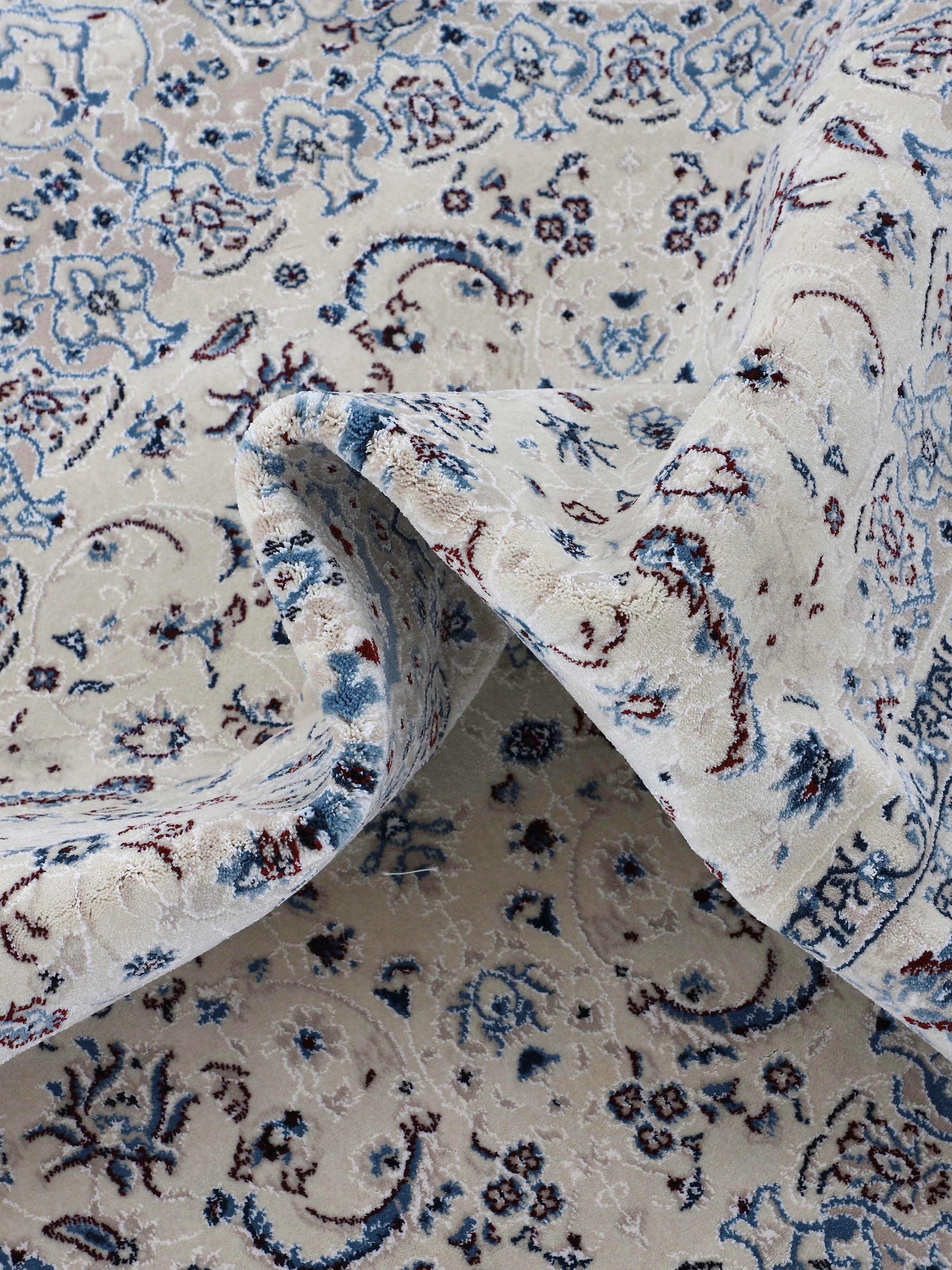 carpetfine Teppich »Nain Diane«, rund, 8 mm Höhe, Kurzflorteppich, Orient Look
