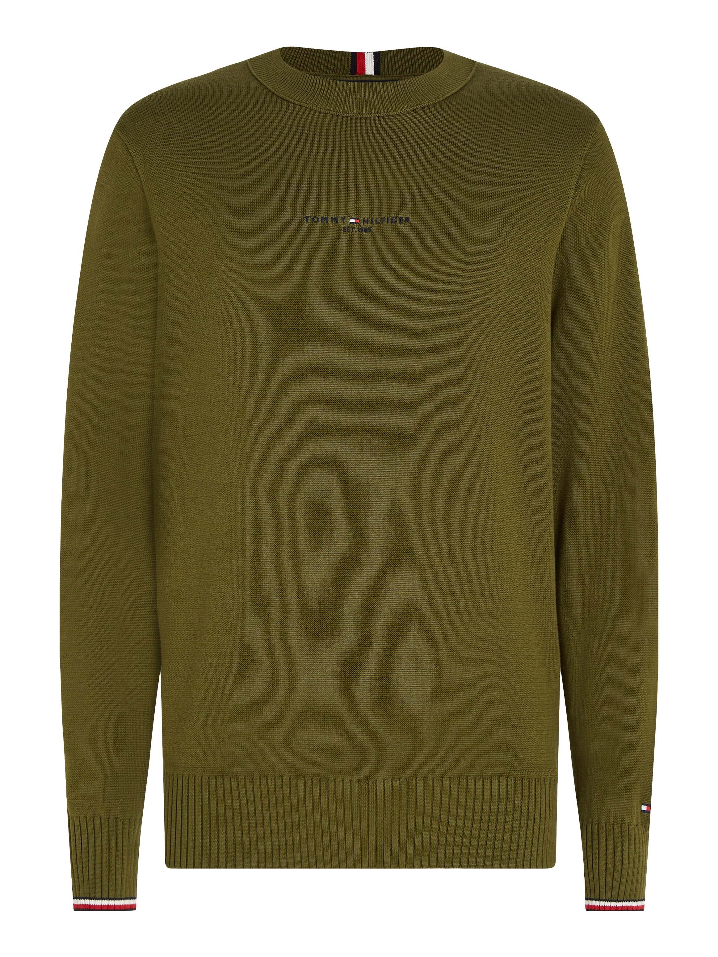 Tommy Hilfiger Rundhalspullover »HILFIGER EMBRO CREW NECK«