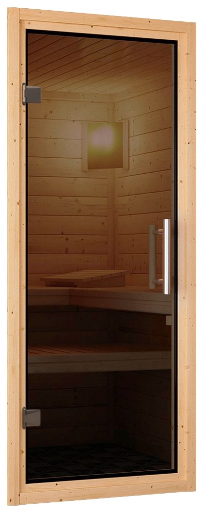 Karibu Sauna »Marit« Set,  Ofen 9 KW externe Strg easy