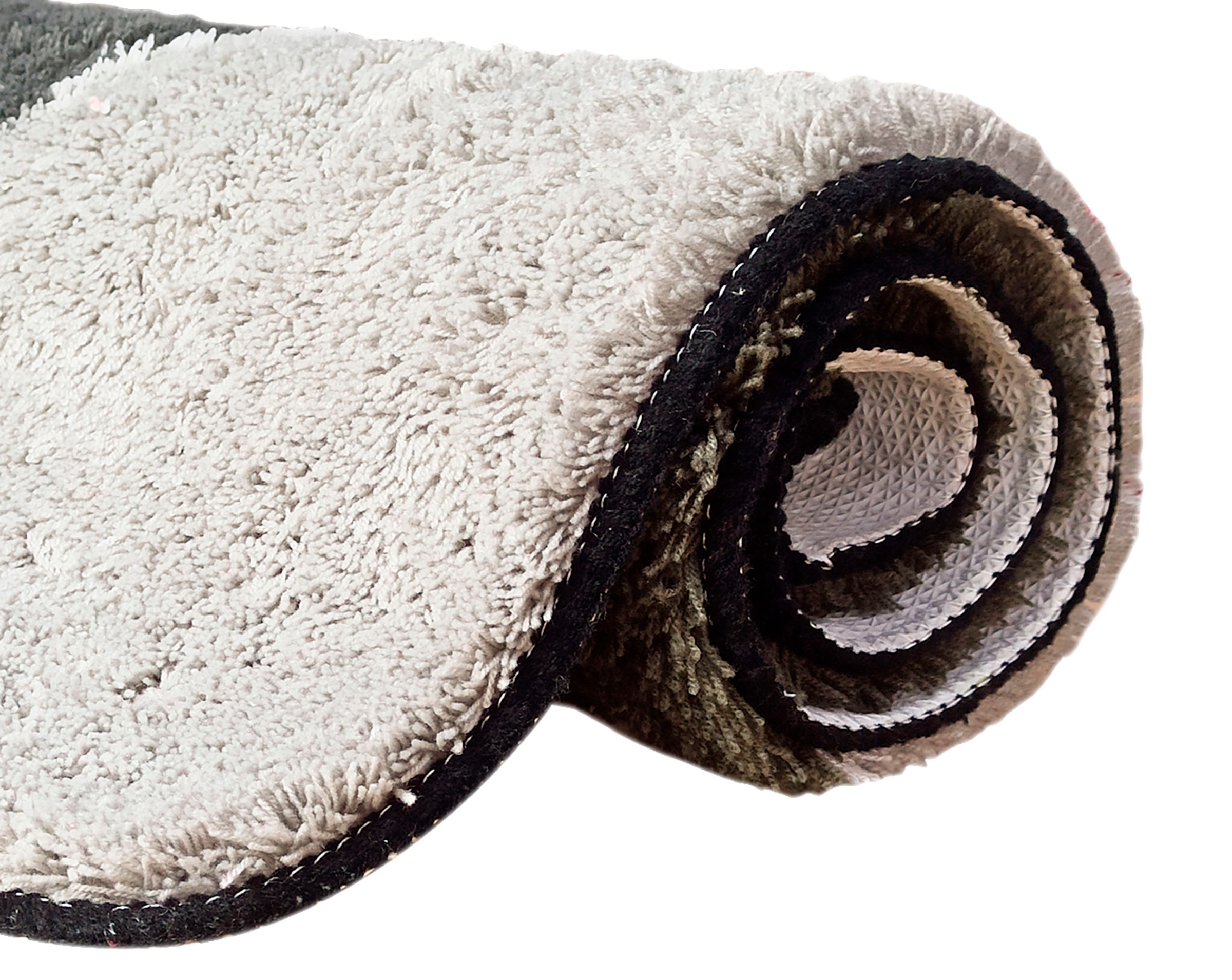 my home Badematte »Magnus, Badvorleger, Badezimmer Teppich«, rutschhemmend beschichtet, strapazierfähig-schnell trocknend, mehrfarbig, Badteppich, Badematten auch als 2 teiliges Set & rund