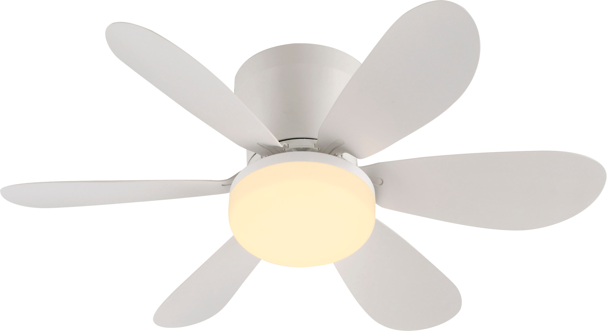 JUST LIGHT LED Deckenleuchte »MINIAIR« LED-Board 1 Stk. warmweiß - kaltweiß Ventilatorfunktion in 3 Geschwindigkeitsstufen, mit Timer 2h/4h/8h