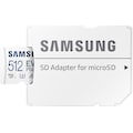 Samsung Speicherkarte »EVO Plus 512GB microSDXC Full HD & 4K UHD inkl. SD-Adapter«, (UHS Class 10 130 MB/s Lesegeschwindigkeit)