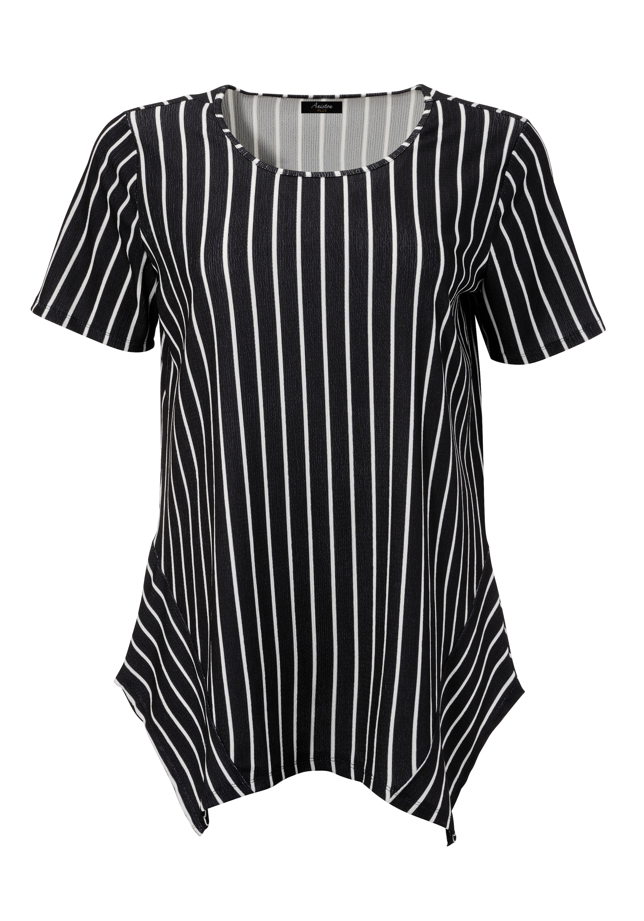 Aniston PLUS Blusenshirt, mit dezenter Streifenlook Struktur - NEUE KOLLEKTION