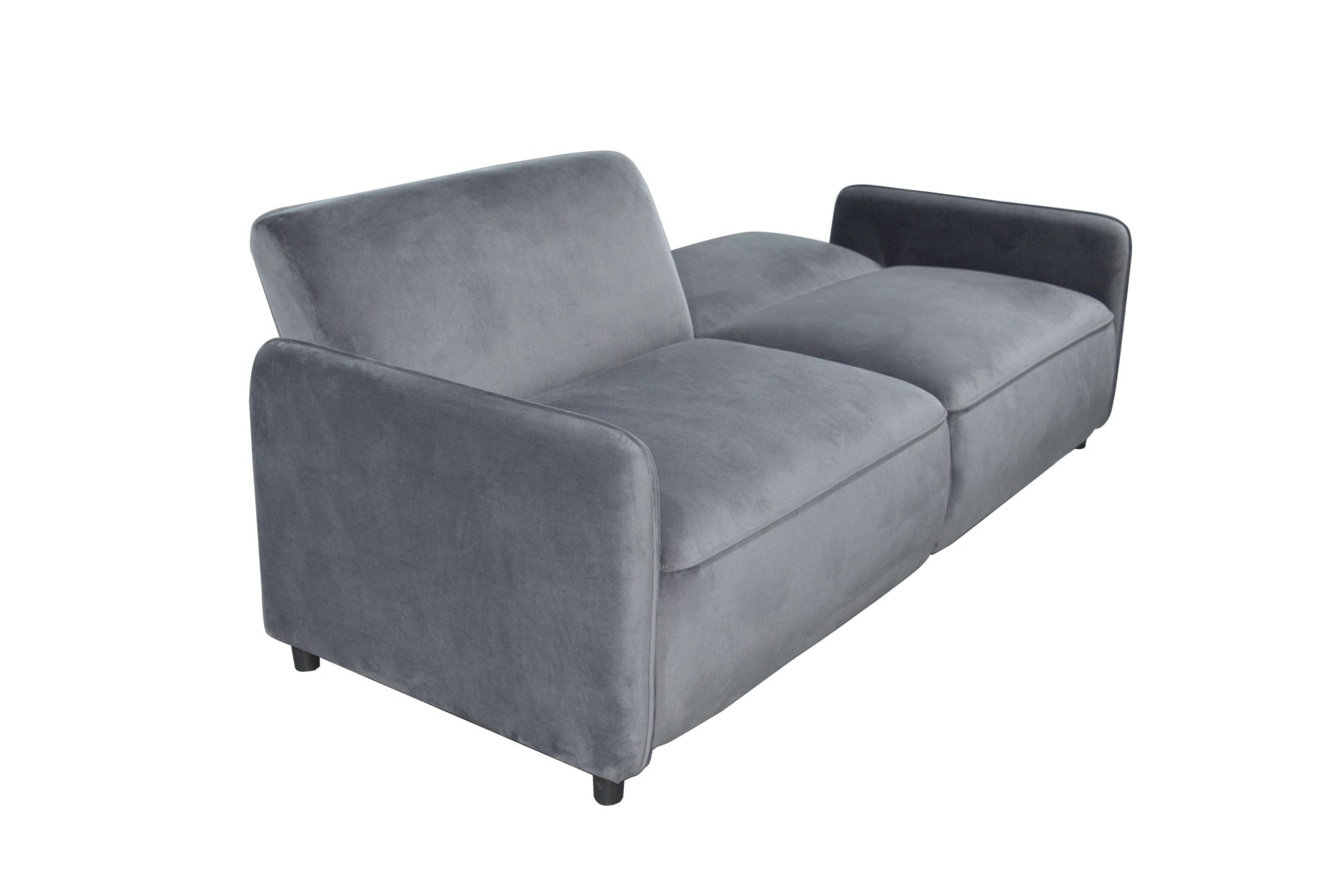 Dorel Home 3-Sitzer »Allie Curved Schlafsofa 209 cm«, Bettfunktion (110/190), verstellbare Rückenlehne, Cord u. Velours